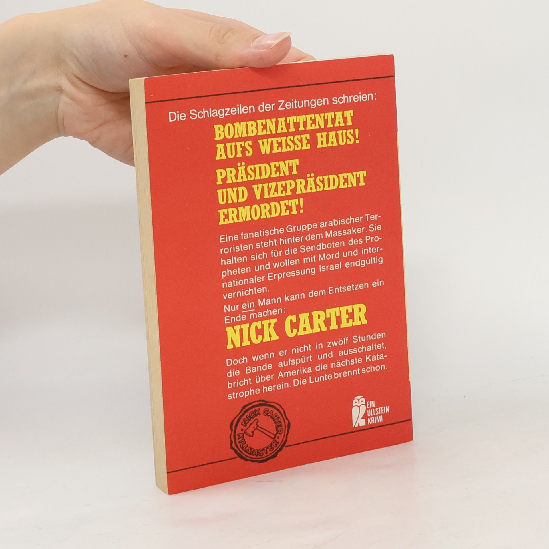 Nick Carter Massaker im Weissen Haus