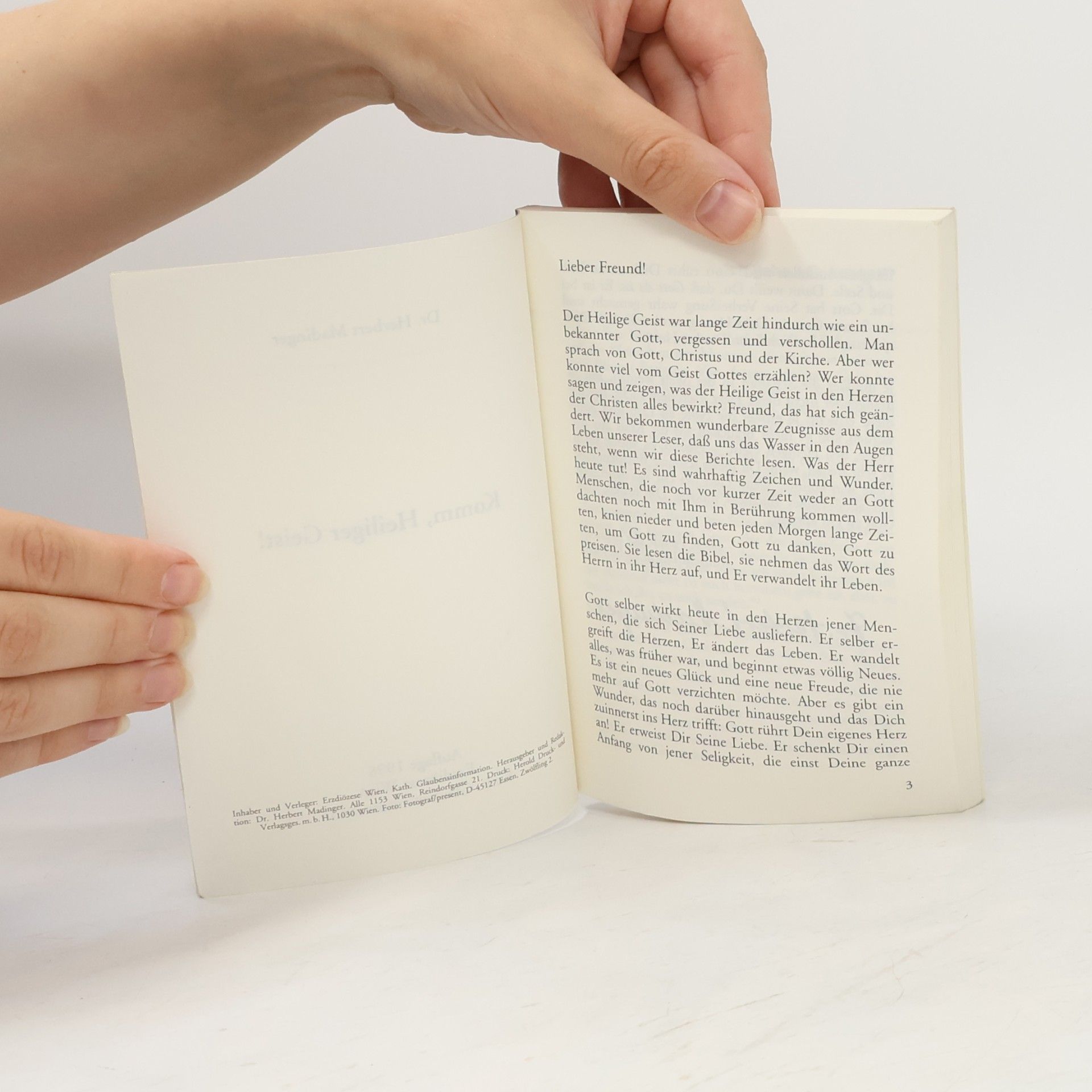 Various authors Komm, Heiliger Geist!