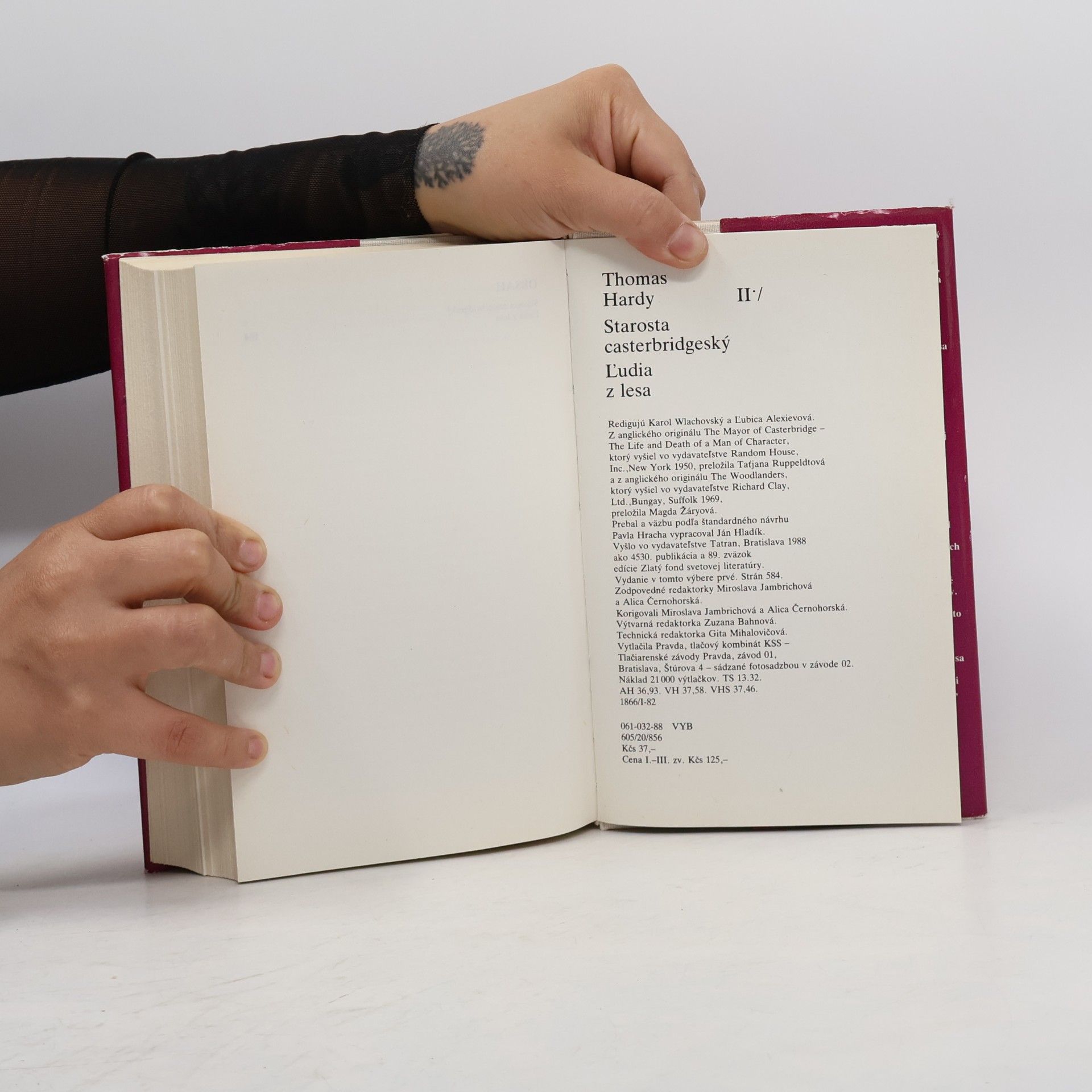 Thomas Hardy Starosta casterbridgeský. Ľudia z lesa