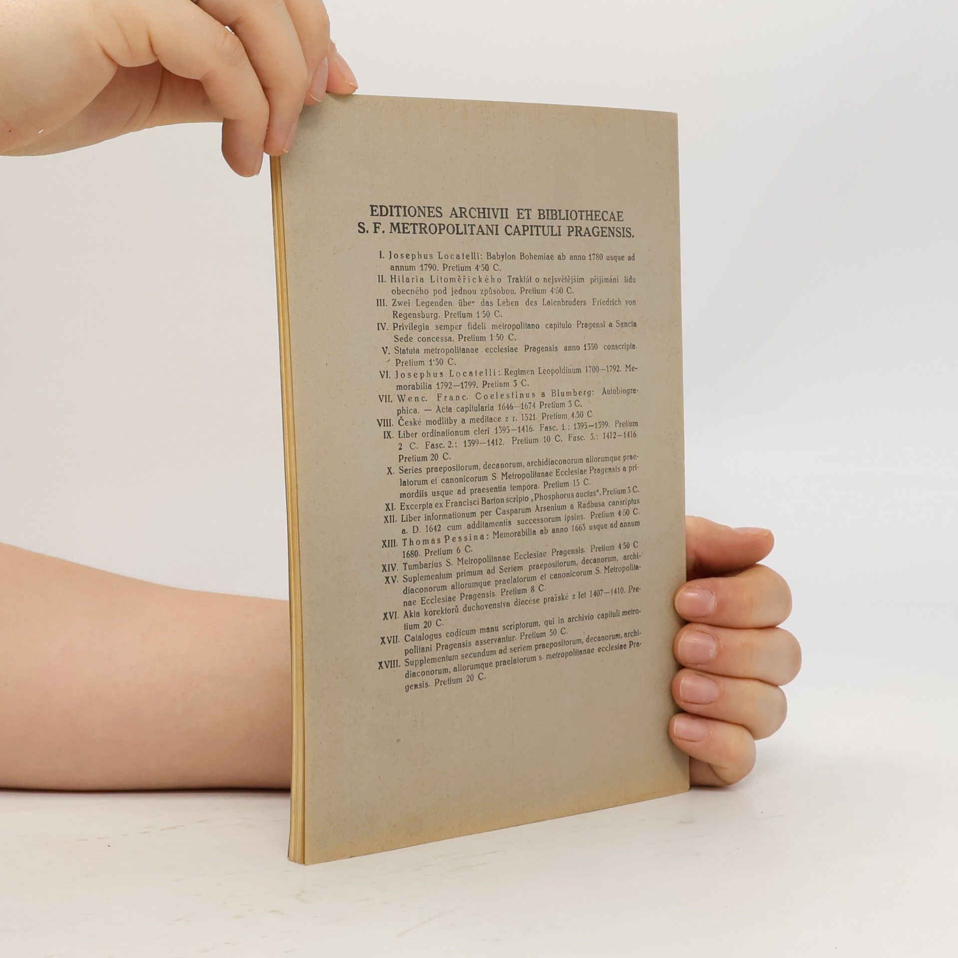Dr. Antonius Podlaha Supplementum secundum ad seriem praepositorum, decanorum, archidiaconorum, aliorumque praelatorum S. Metropolitanae Ecclesiae Pragensis
