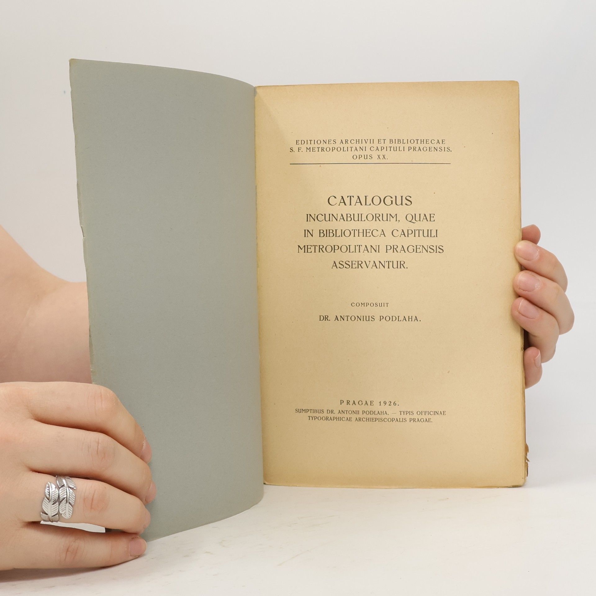 Dr. Antonius Podlaha Catalogus