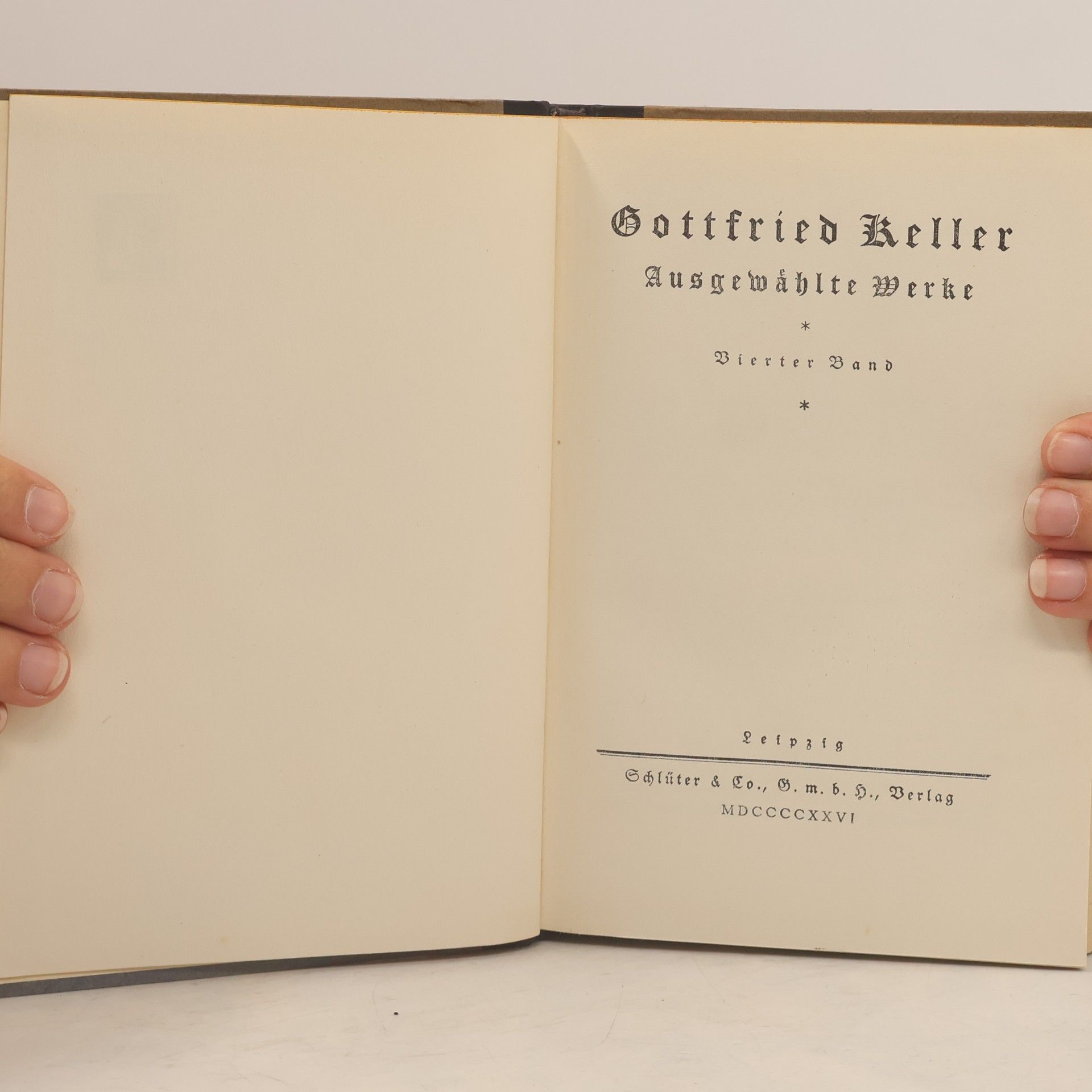 Gottfried Keller Ausgewählte Werke. Vierter Band