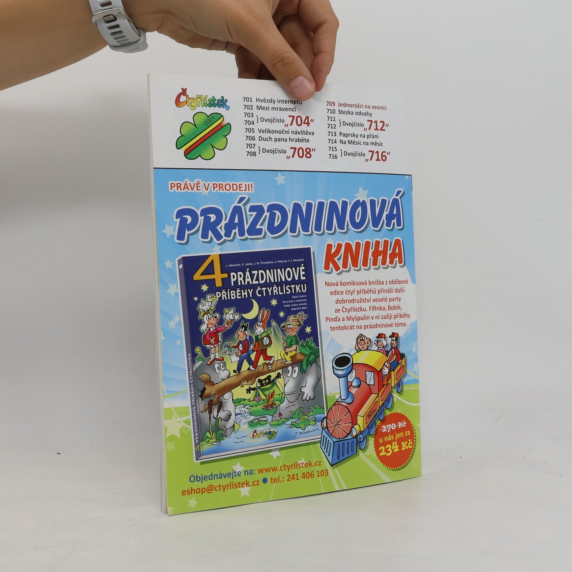 Jaroslav Němeček Čtyřlístek 709. 9/2021. Jednorožci na vesnici