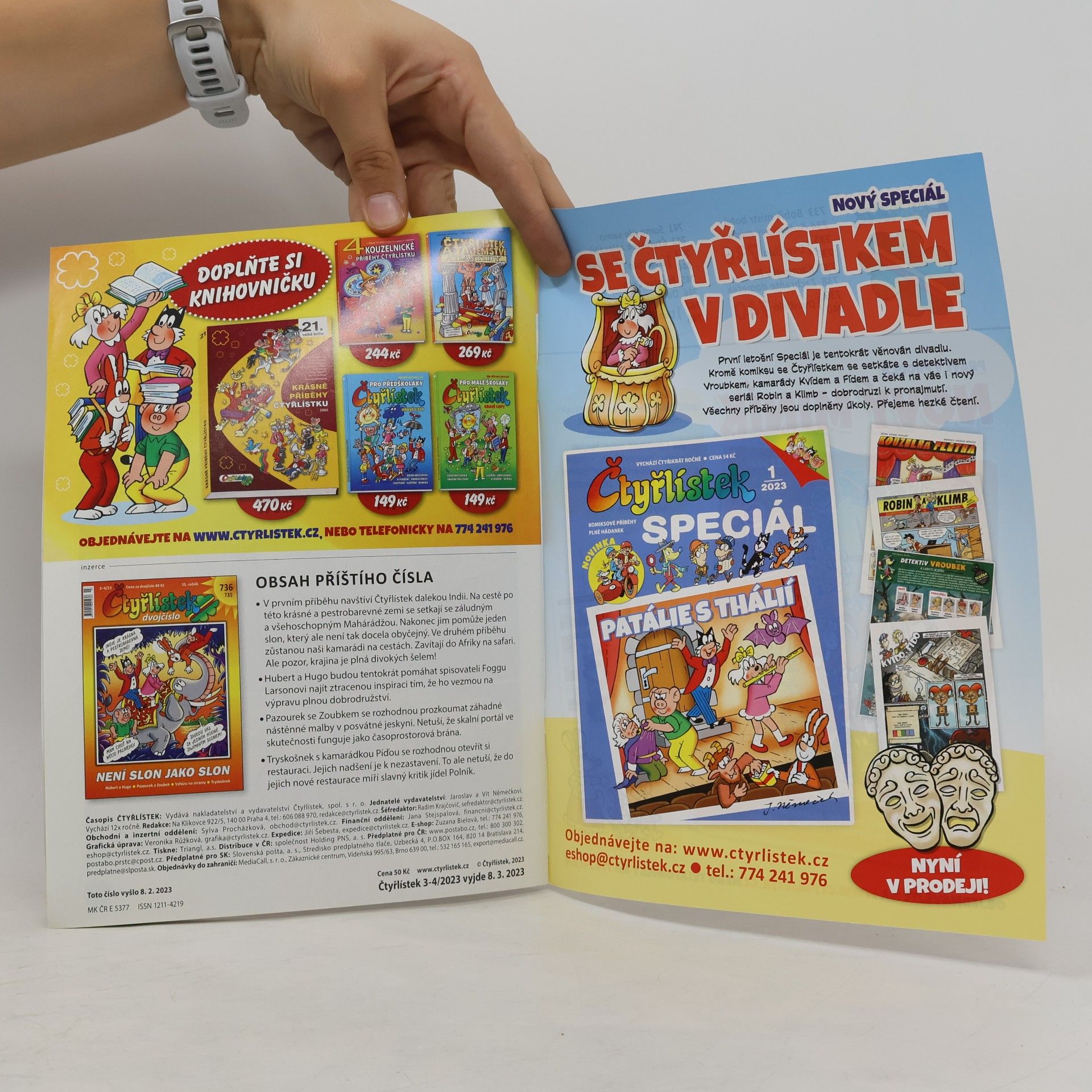 Jaroslav Němeček Čtyřlístek 734. 2/2023. Sušenkový méďa