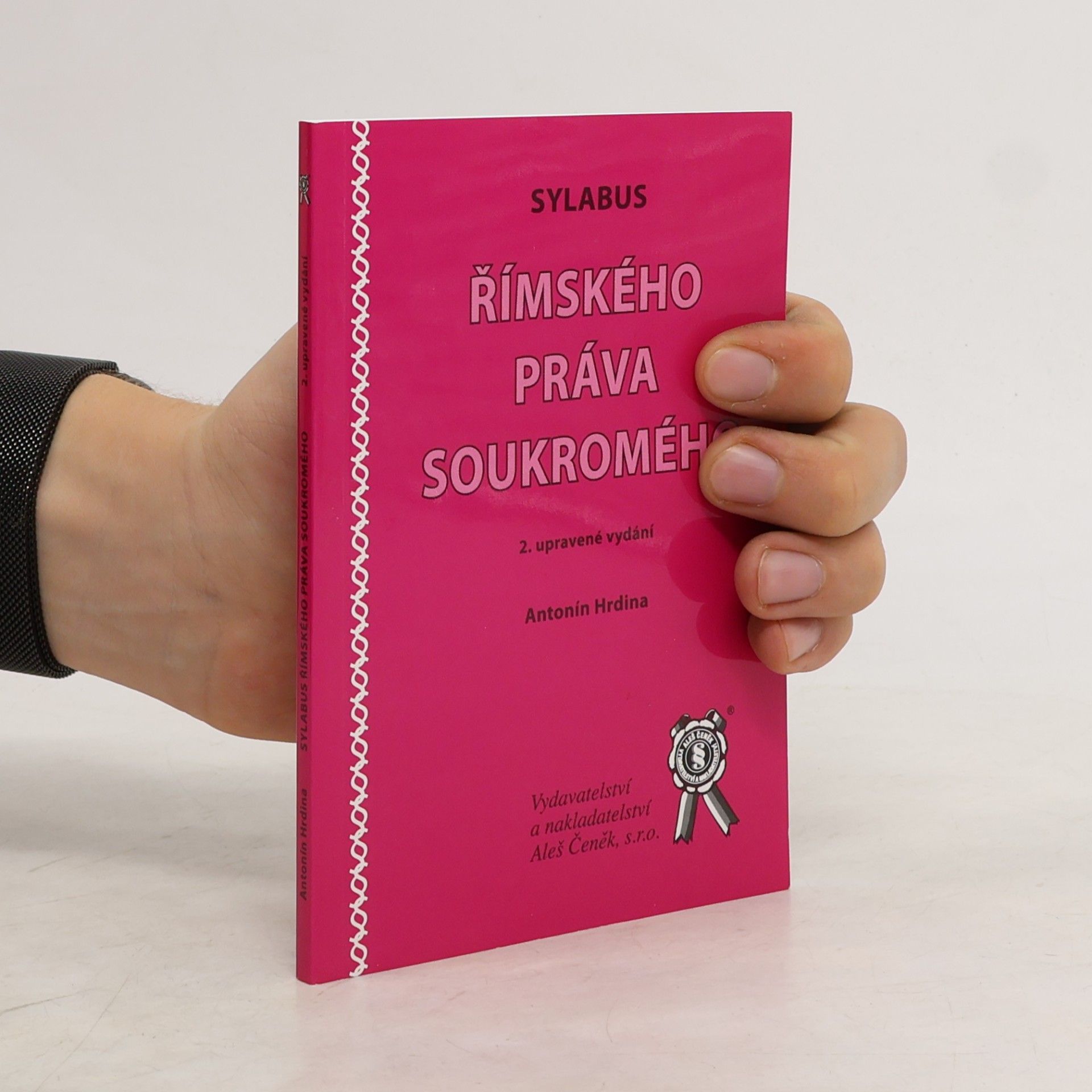 Ignác Antonín Hrdina Sylabus římského práva soukromého
