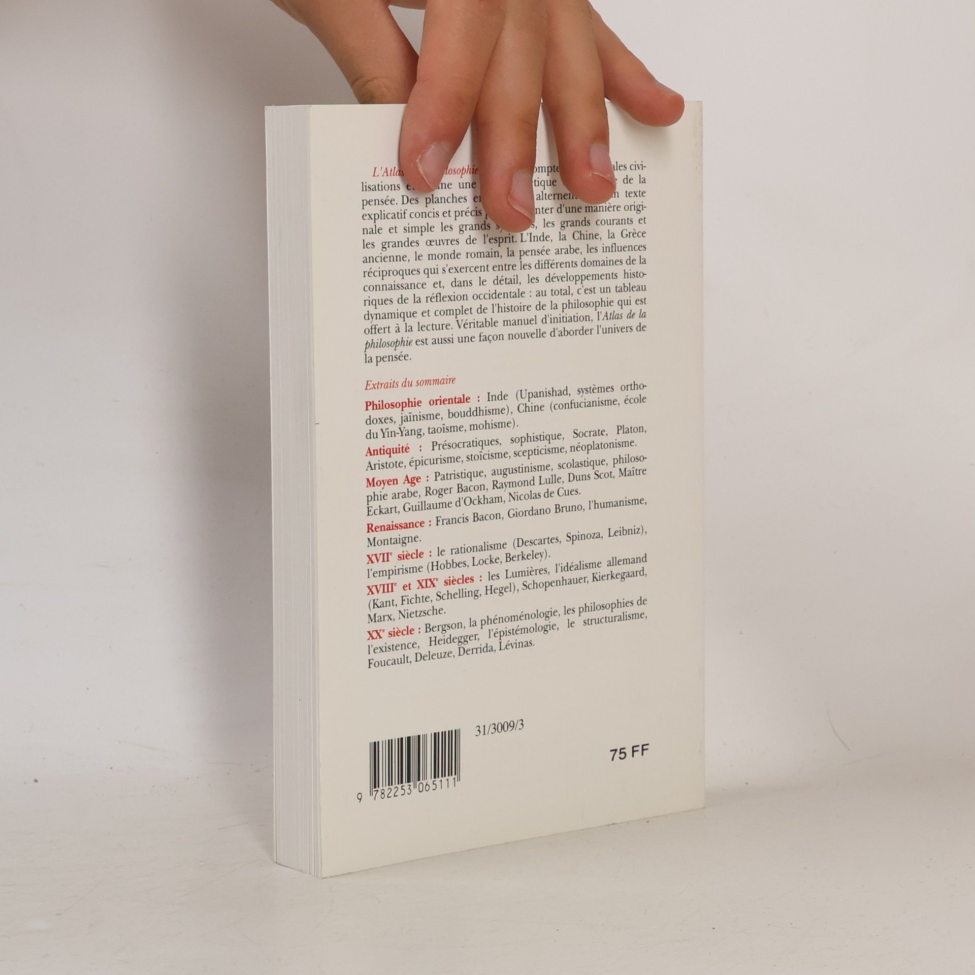 Peter Kunzmann Atlas de la philosophie