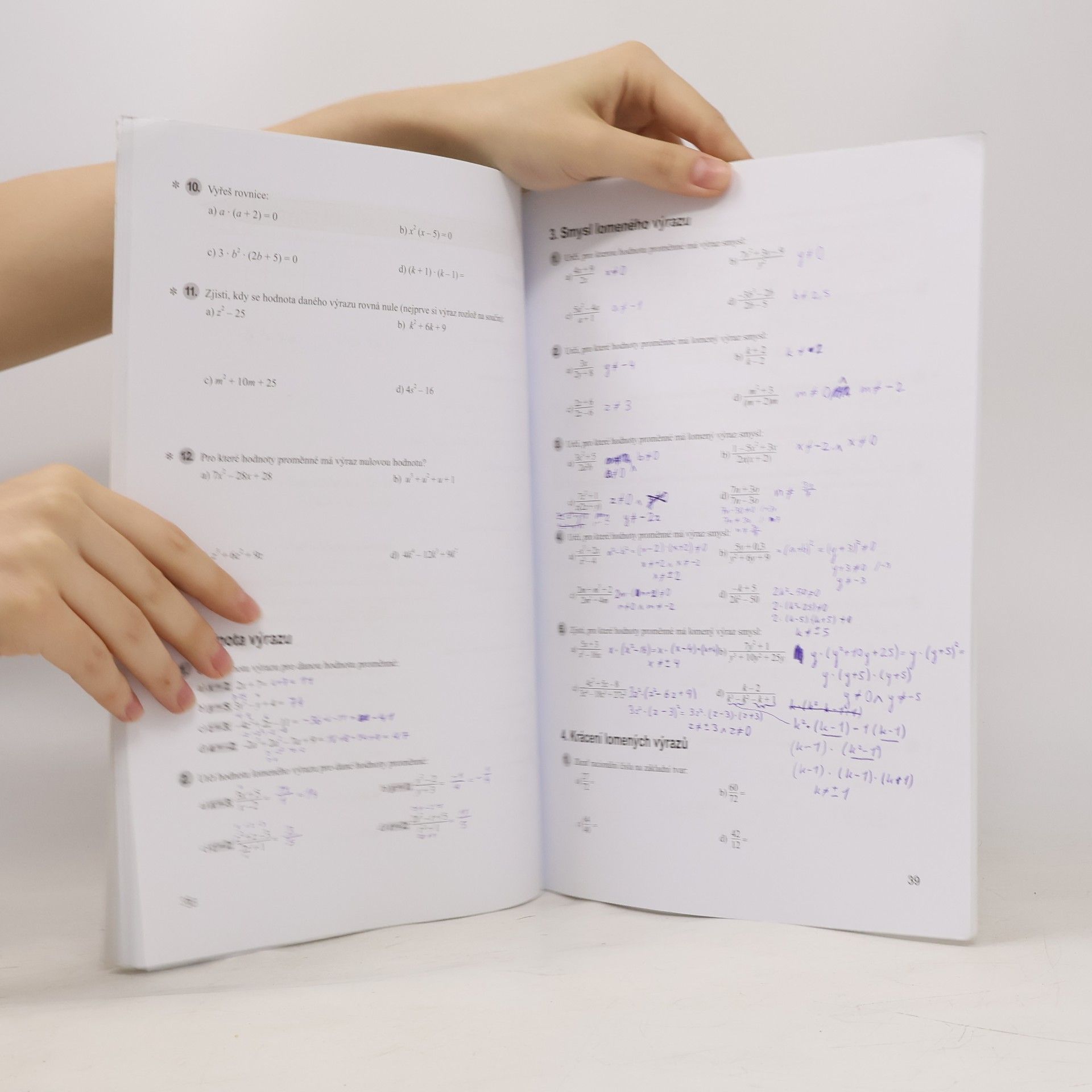 Josef Trejbal Matematika pro základní školy 9. Algebra. Pracovní sešit