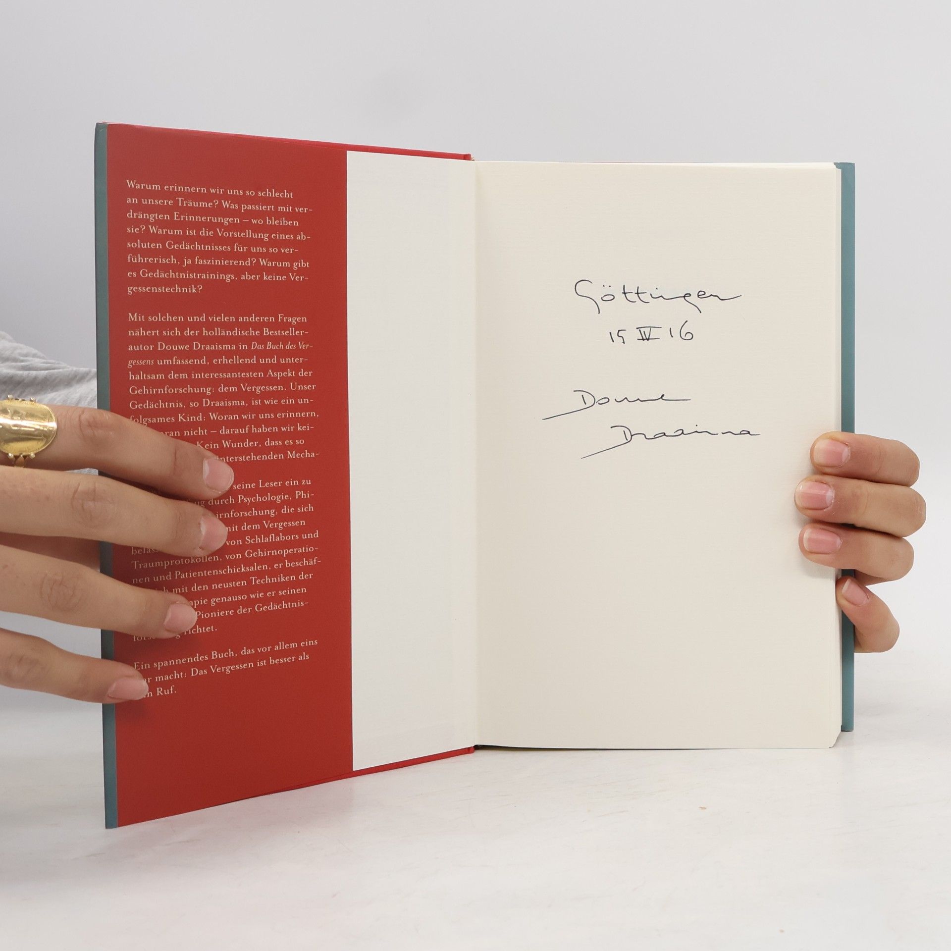 Douwe Draaisma Das Buch des Vergessens
