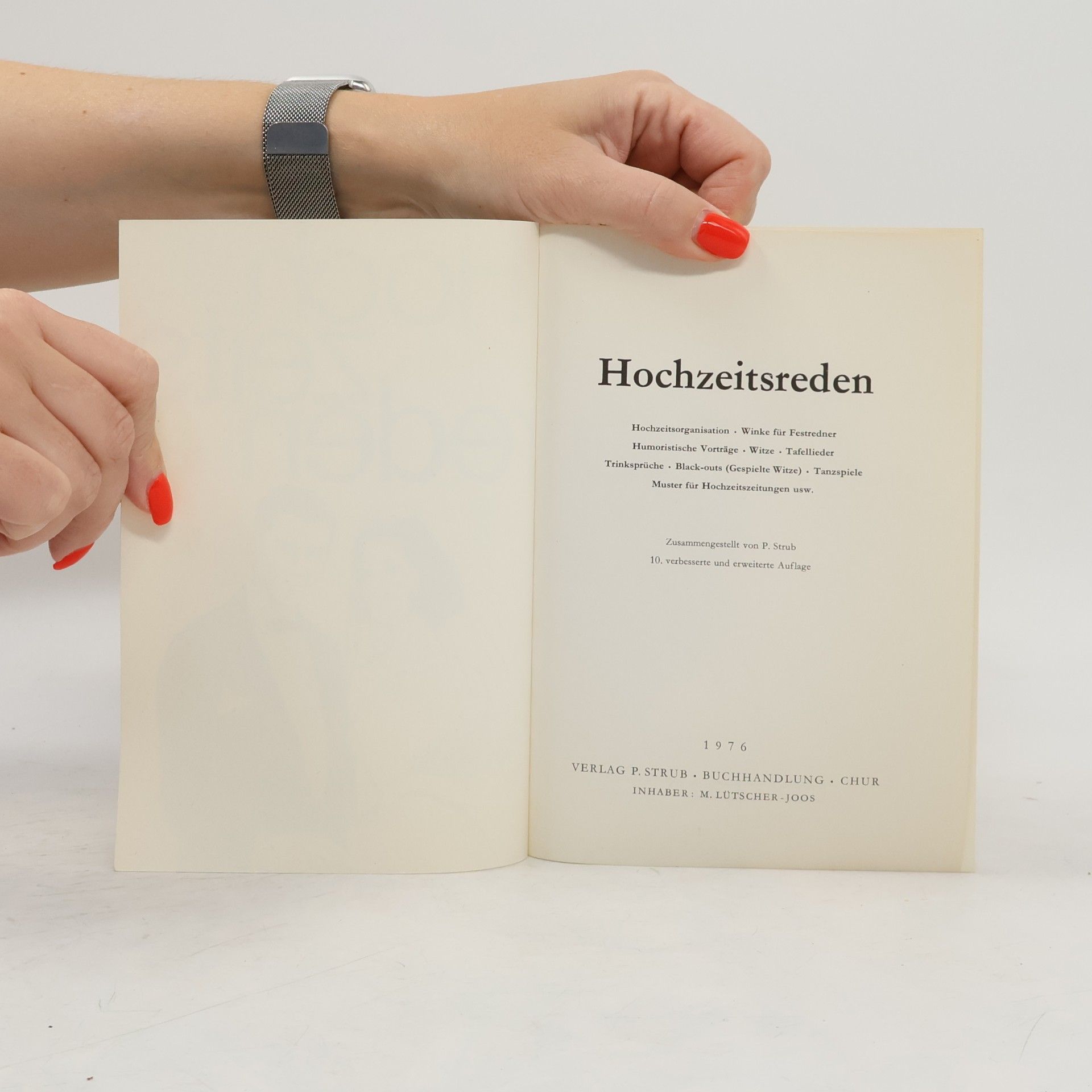 P. Strub Hochzeitsreden