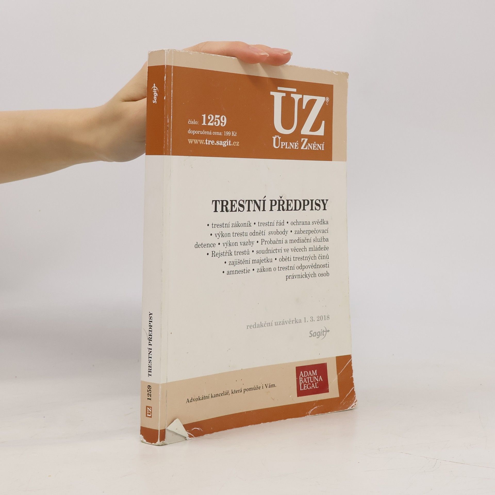 Česko Trestní předpisy [ÚZ 2018 č. 1259]