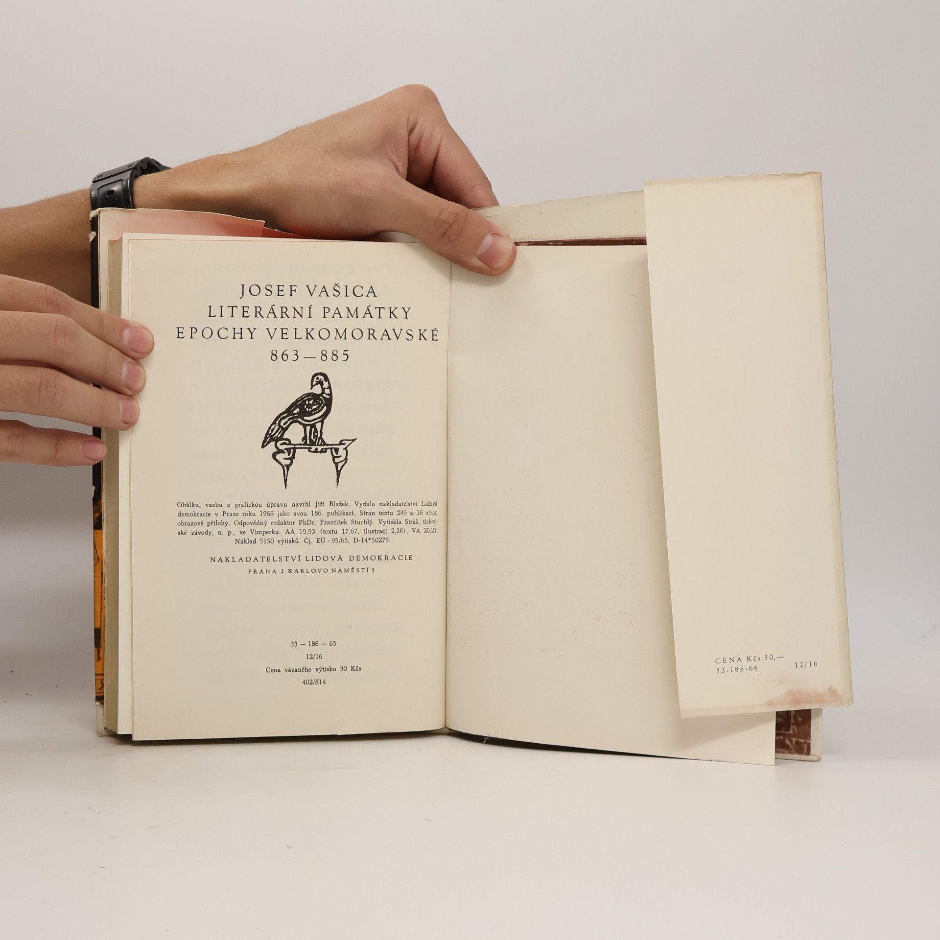 Josef Vašica Literární památky epochy velkomoravské 863-885