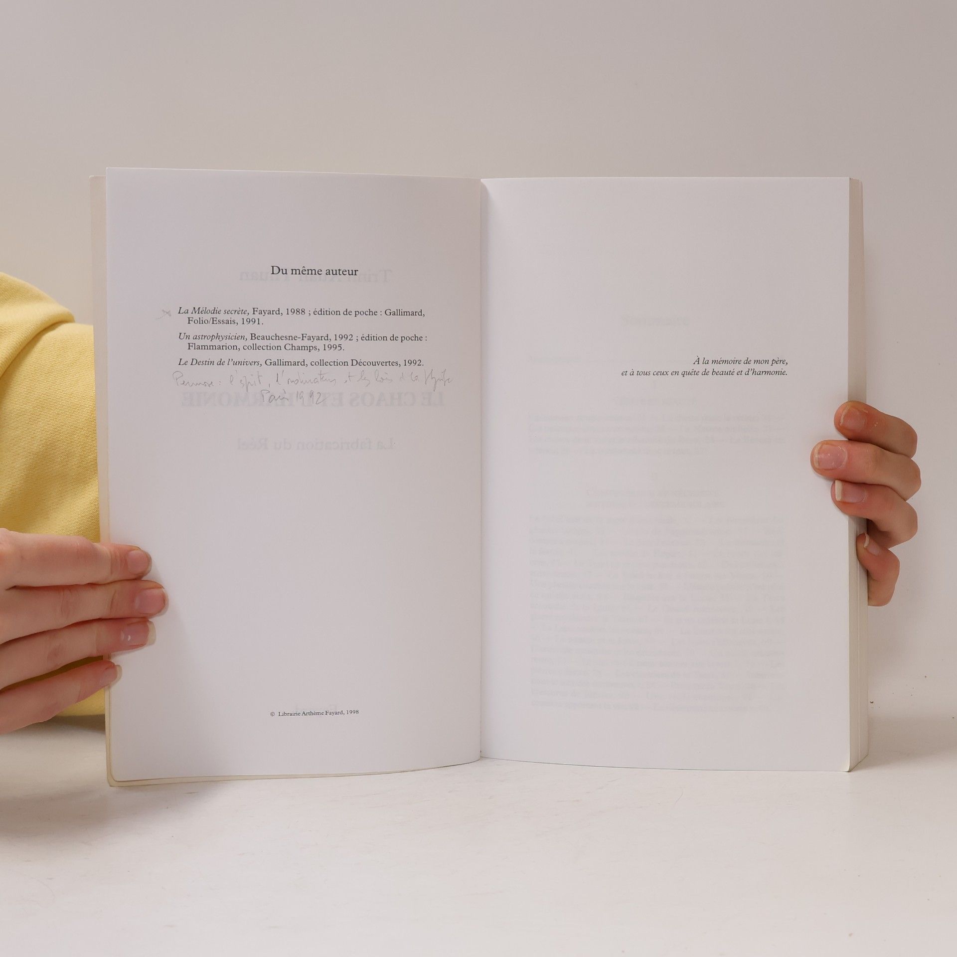 Xuan Thuan Trinh Le temps des sciences: Le chaos et l'harmonie