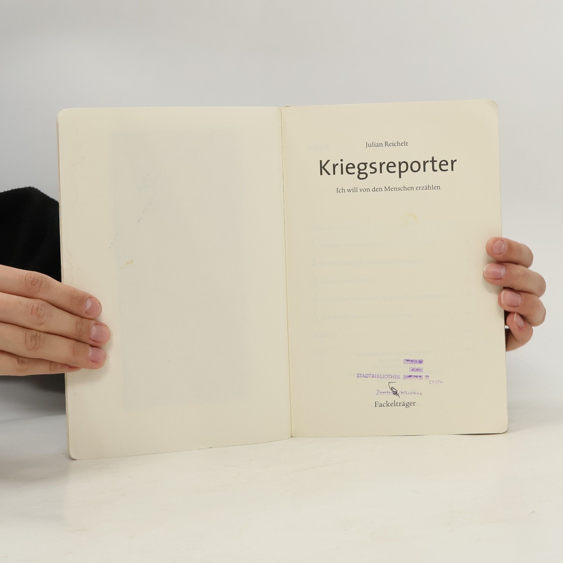 Julian Reichelt Kriegsreporter