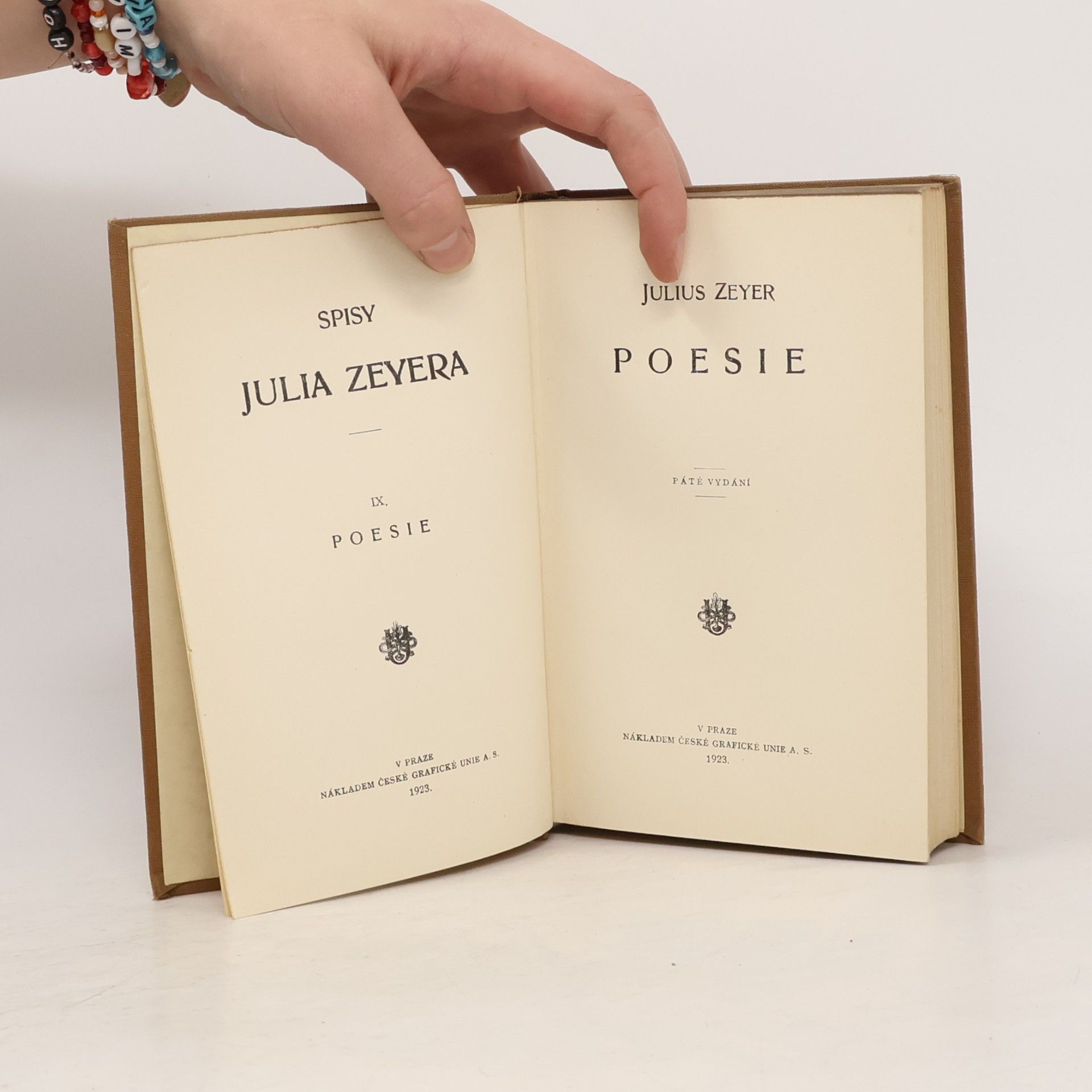 Julius Zeyer Spisy Julia Zeyera. Poesie IX.