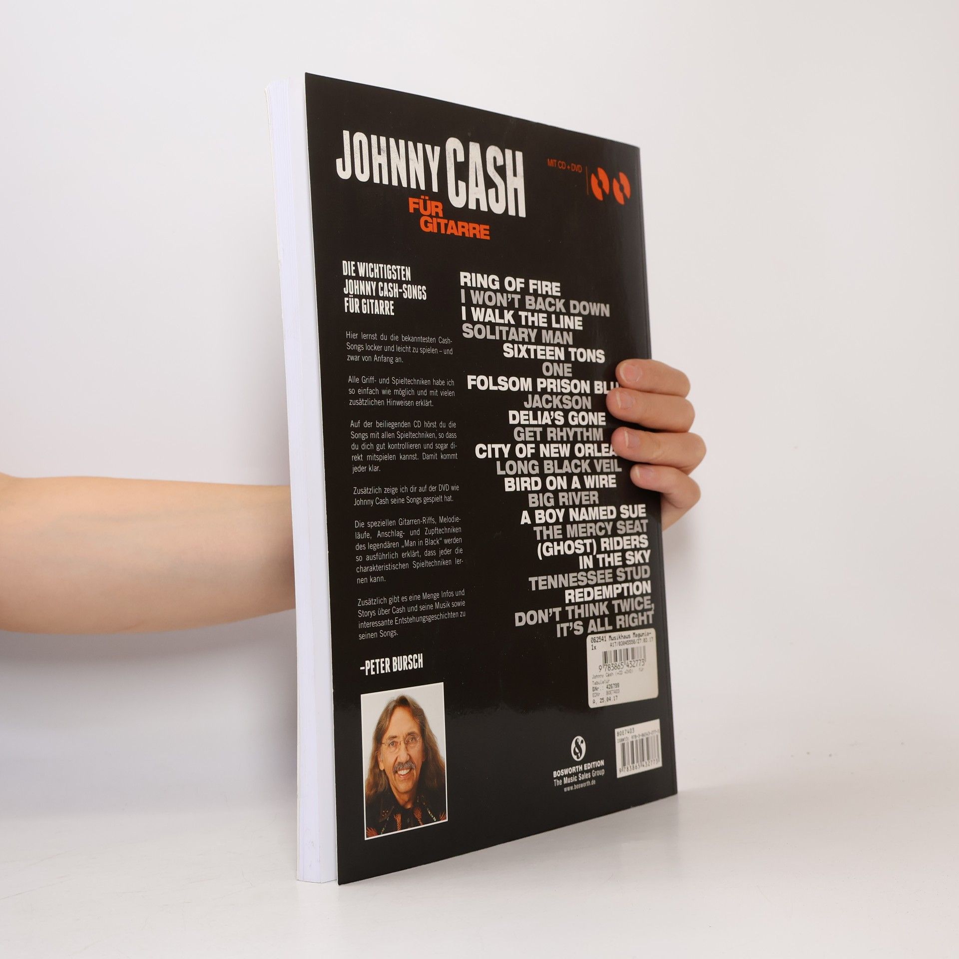 Peter Bursch Johnny Cash für Gitarre [mit CD + DVD]