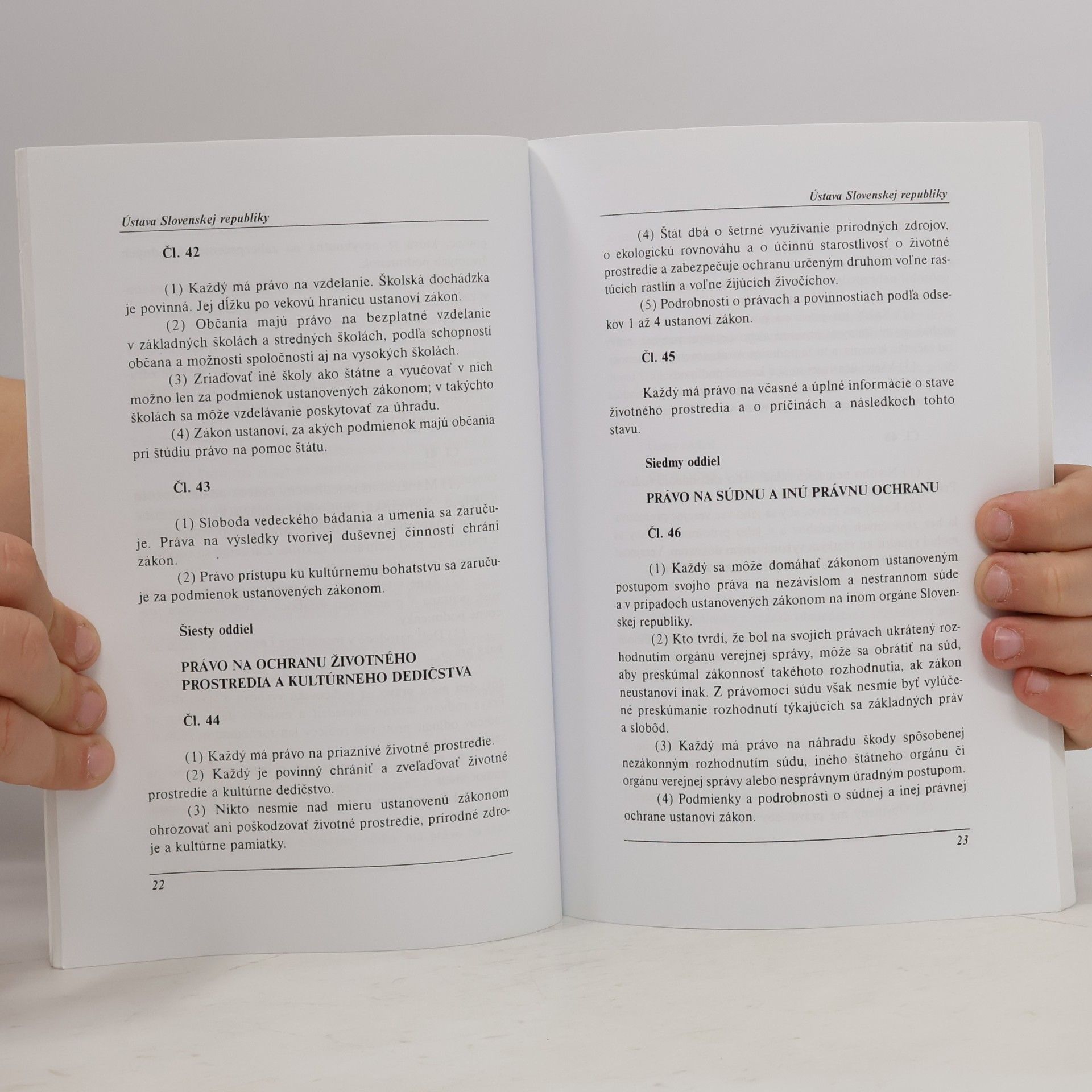 Kolektiv autorů Ústava Slovenskej republiky a Listina základných práv a slobôd