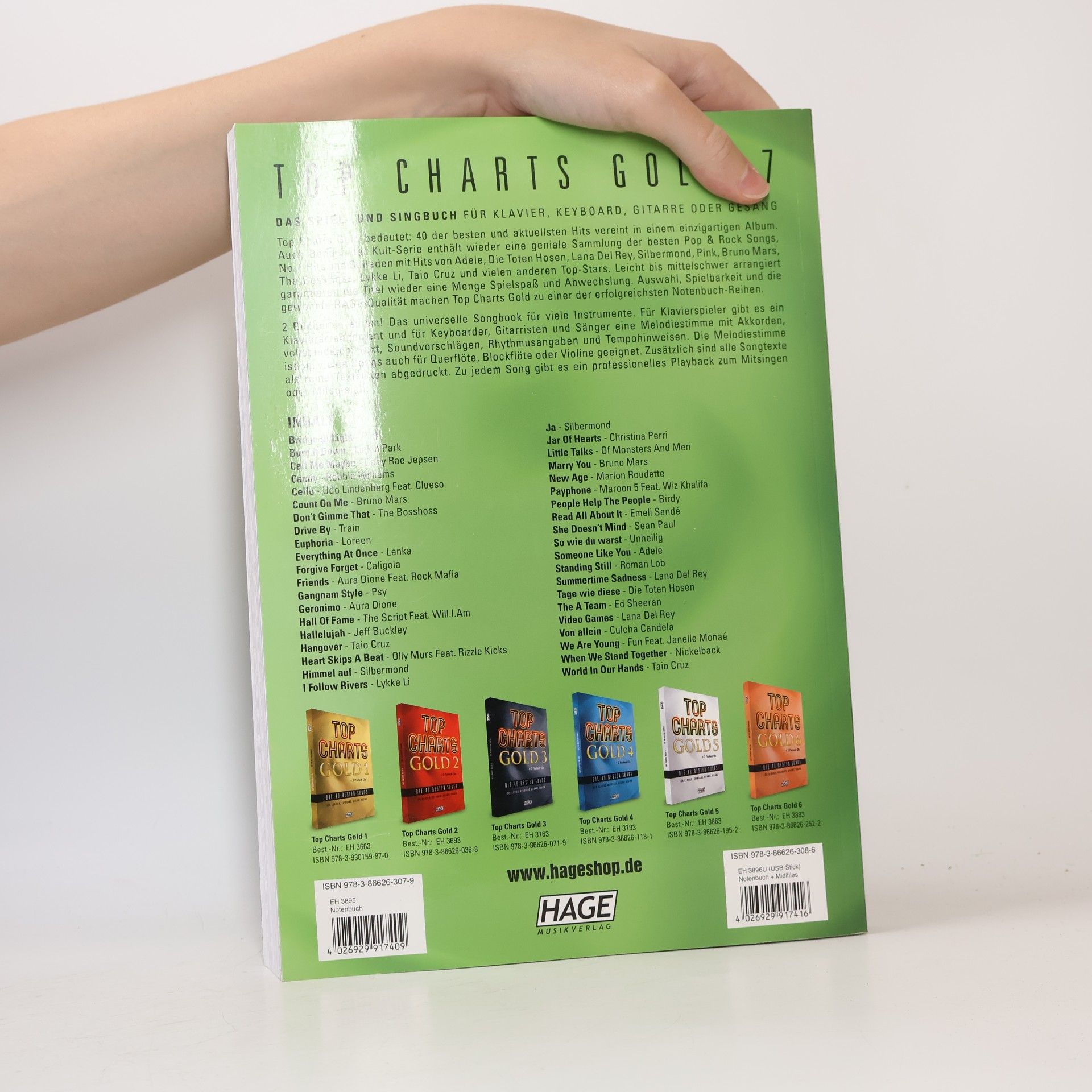 Top Charts Gold 7 + 2 CDs + Midifiles (USB-Stick)