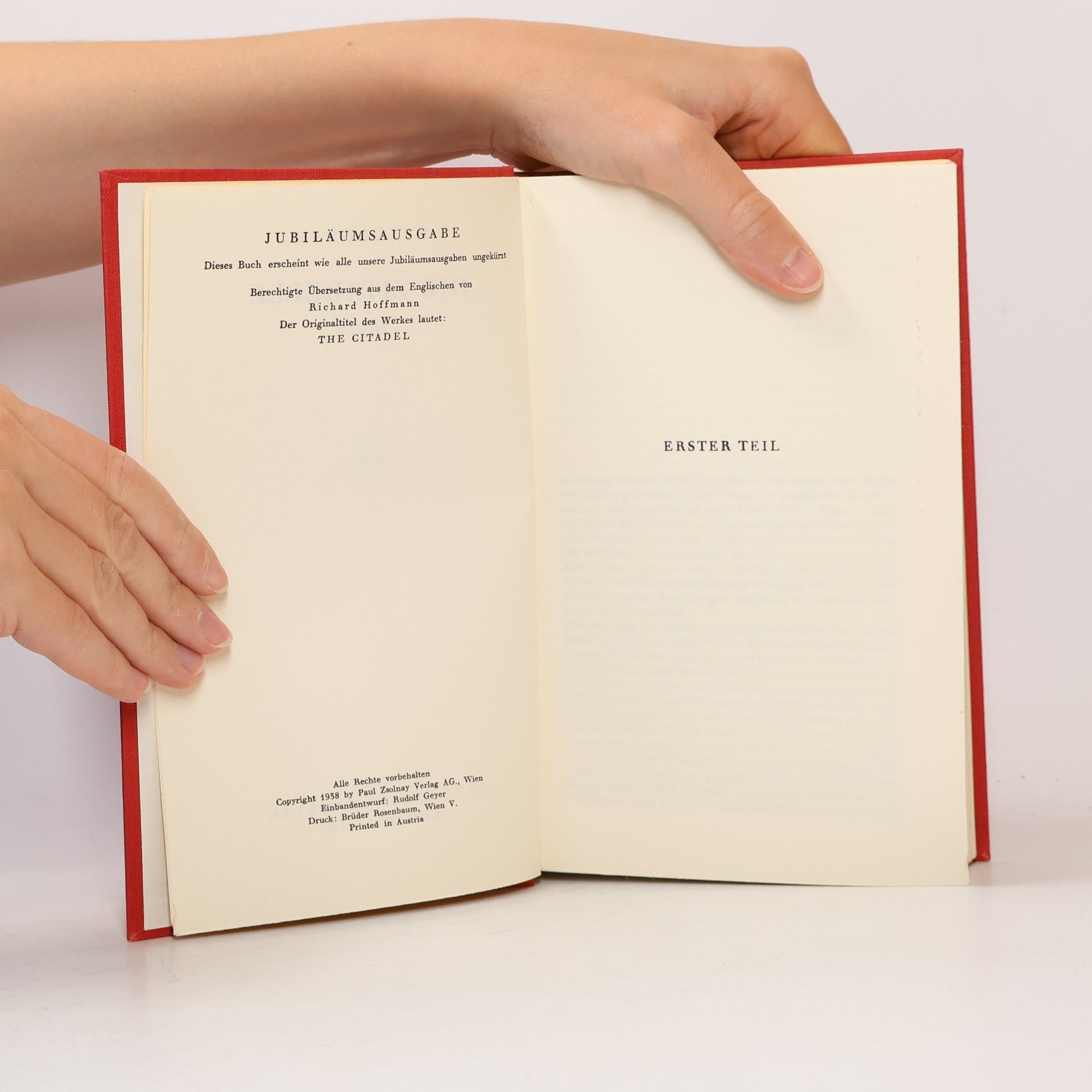 A. J. Cronin Die Zitadelle