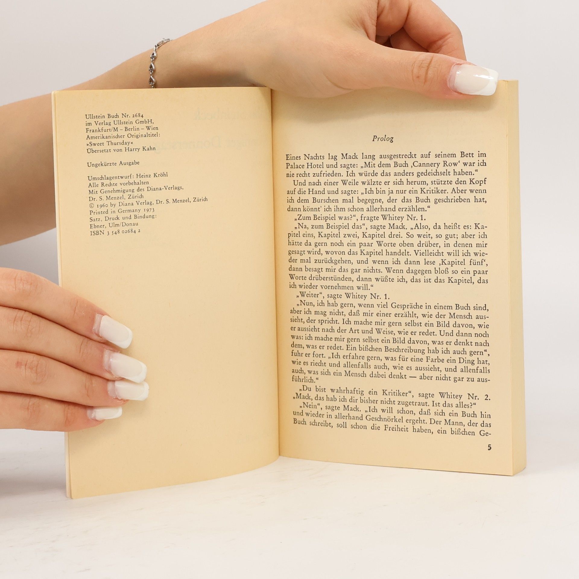 John Steinbeck Wonniger Donnerstag