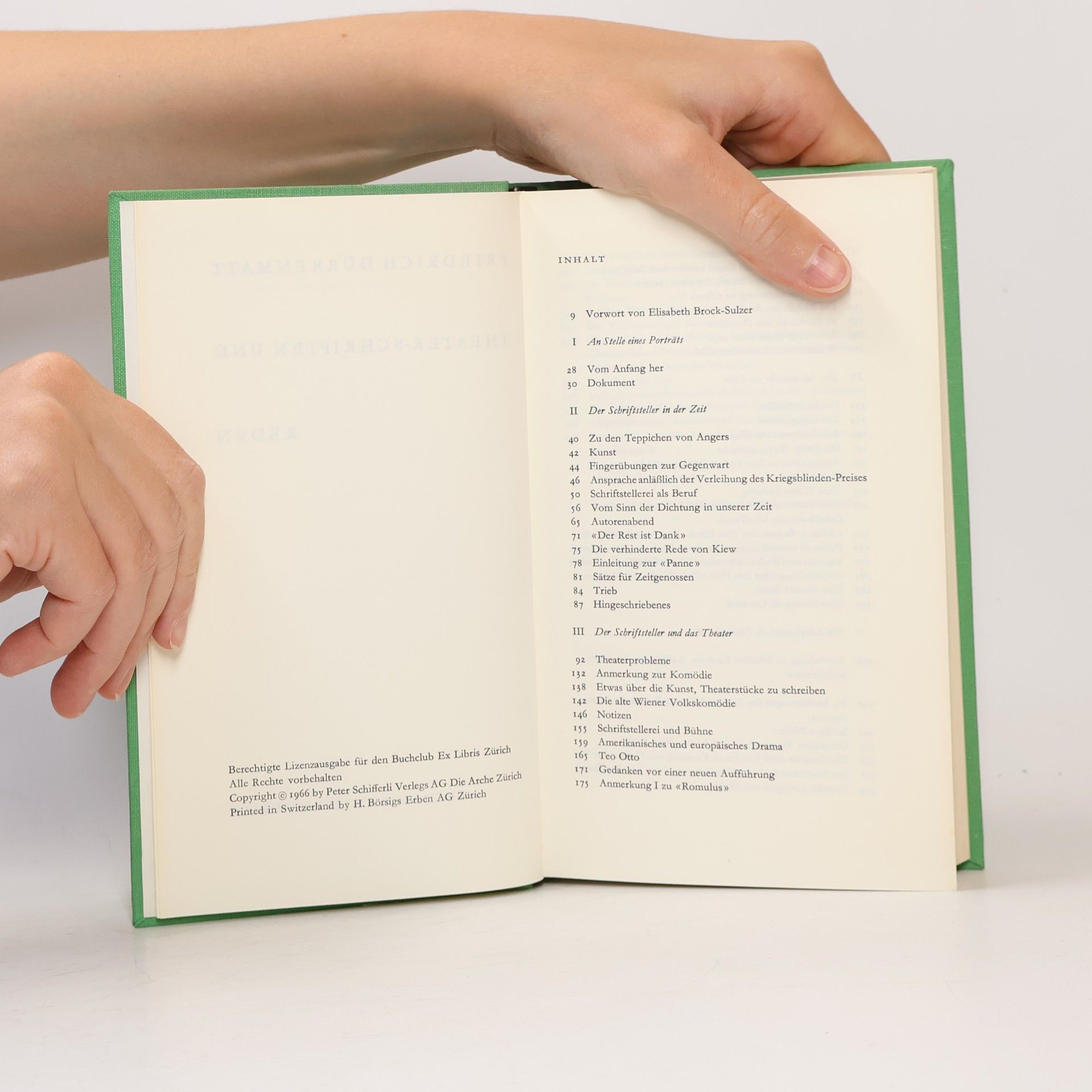 Friedrich Dürrenmatt Theater-Schriften und Reden