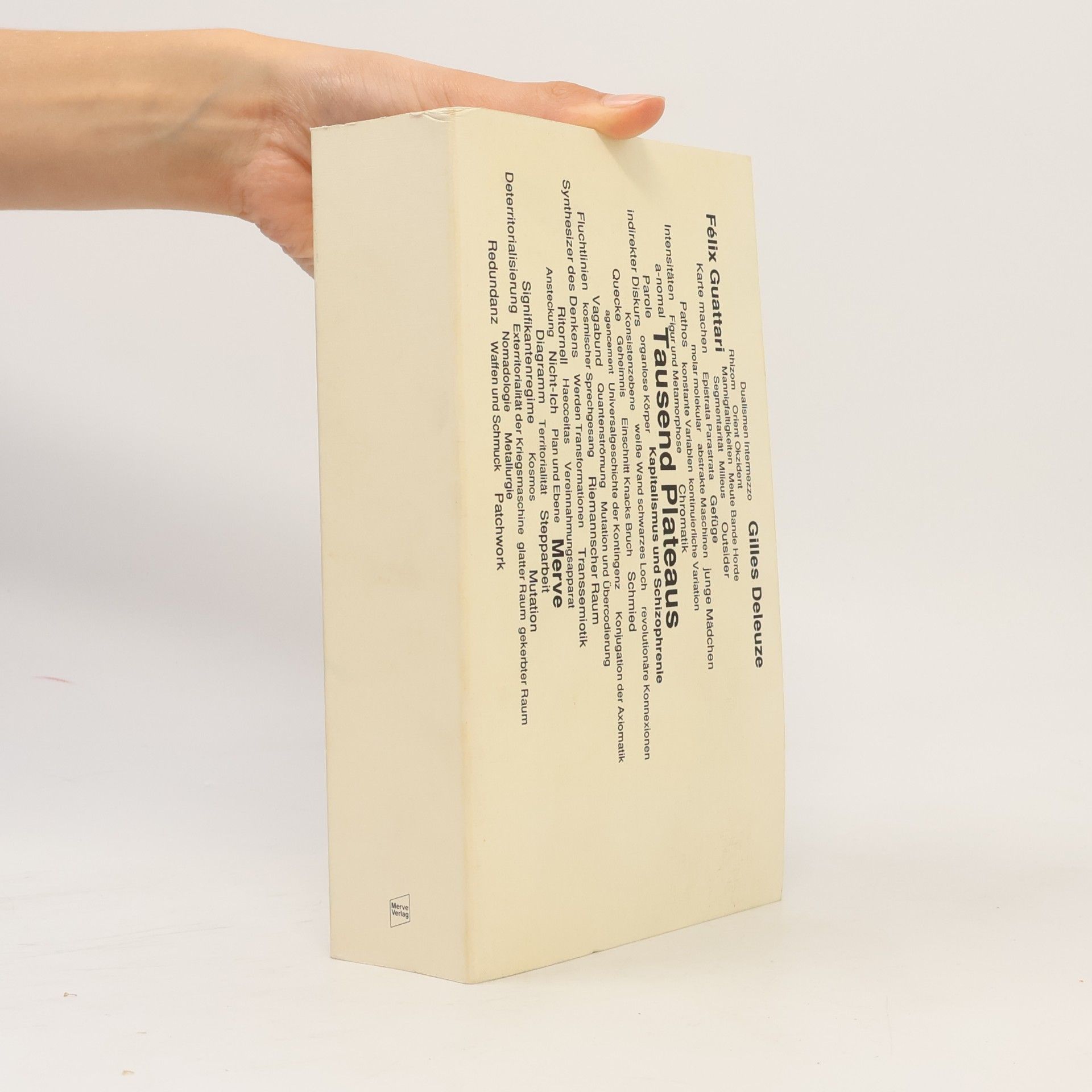 Gilles Deleuze Tausend Plateaus. Kapitalismus und Schizophrenie