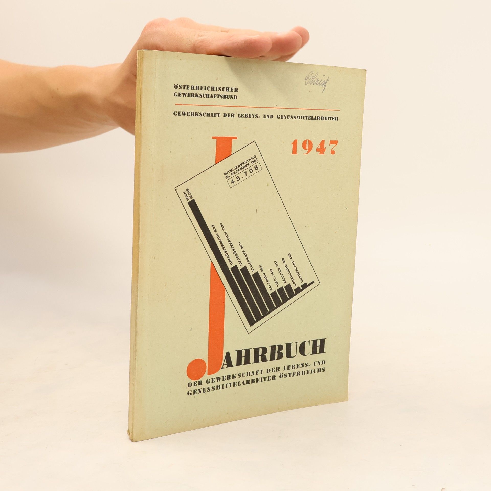 Autorenkollektiv Jahrbuch der Gewerkschaft der Lebens- und Genussmittelarbeiter Österreichs