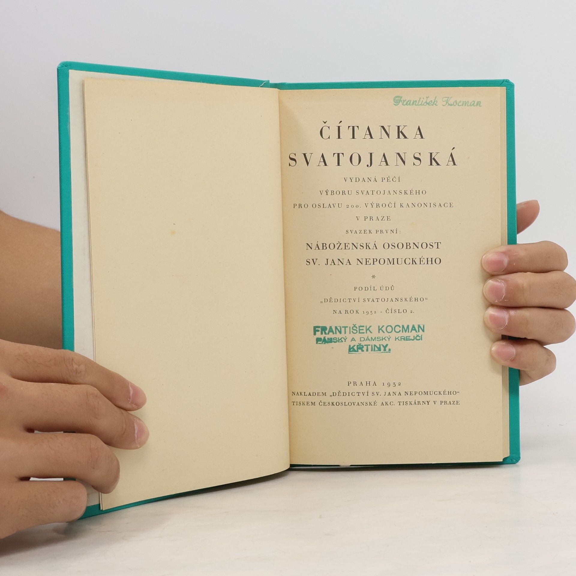 Kolektív autorov Čítanka svatojanská. sv. 1, Náboženská osobnost sv. Jana Nepomuckého