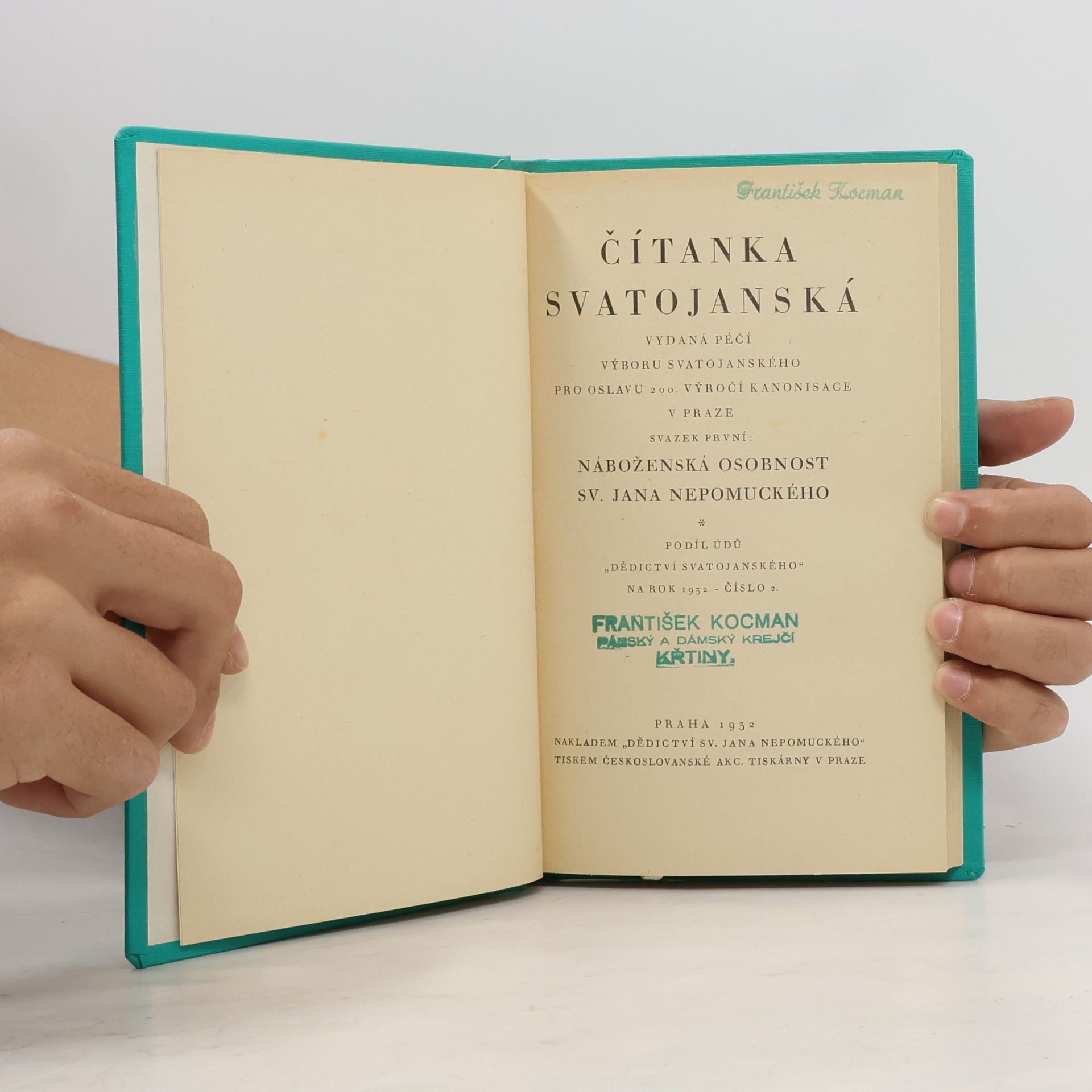 Kolektív autorov Čítanka svatojanská. sv. 1, Náboženská osobnost sv. Jana Nepomuckého