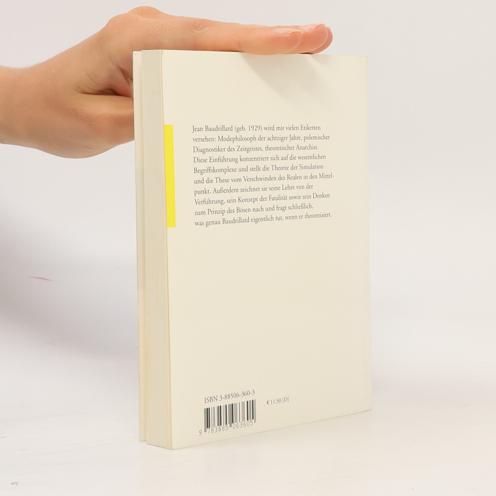 Falko Blask Jean Baudrillard zur Einführung