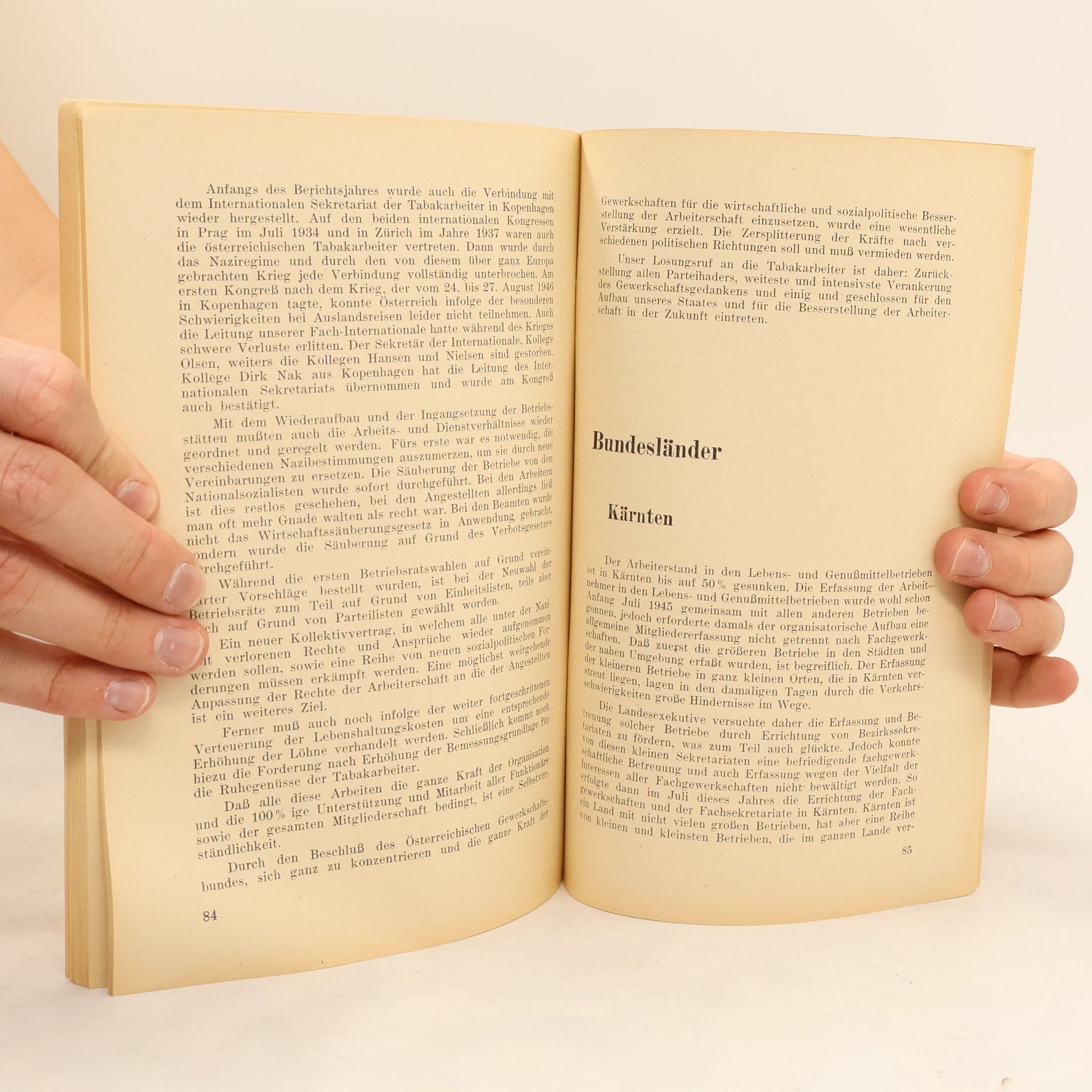 Gewerkschaft Der Lebens- Und Genussmittelarbeiter Jahrbuch der Gewerkschaft der Lebens- und Genussmittelarbeiter Oesterreichs 1945-1946
