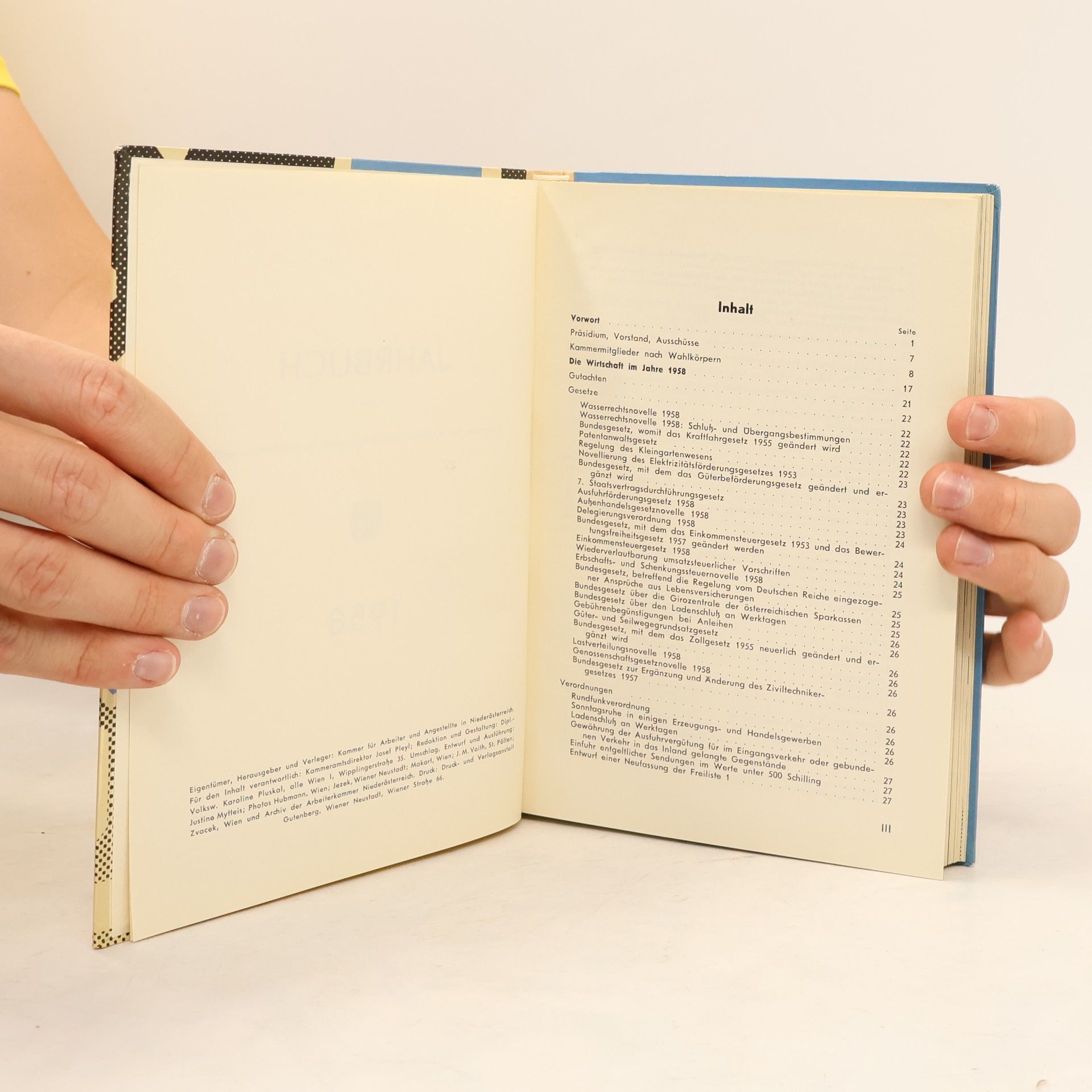 Justine Mytteis Jahrbuch 1958