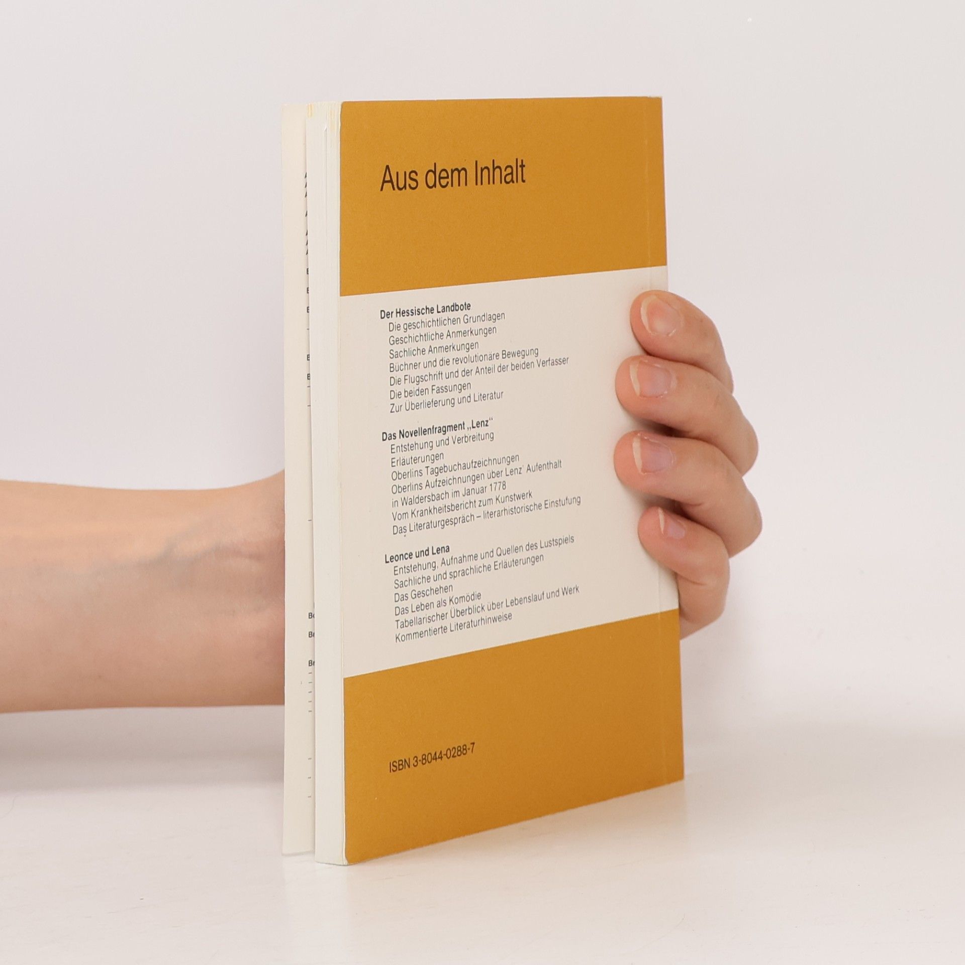 Karl Brinkmann Erläuterungen zu Georg Büchner Der Hessische Landbote, Lenz, Leonce und Lena