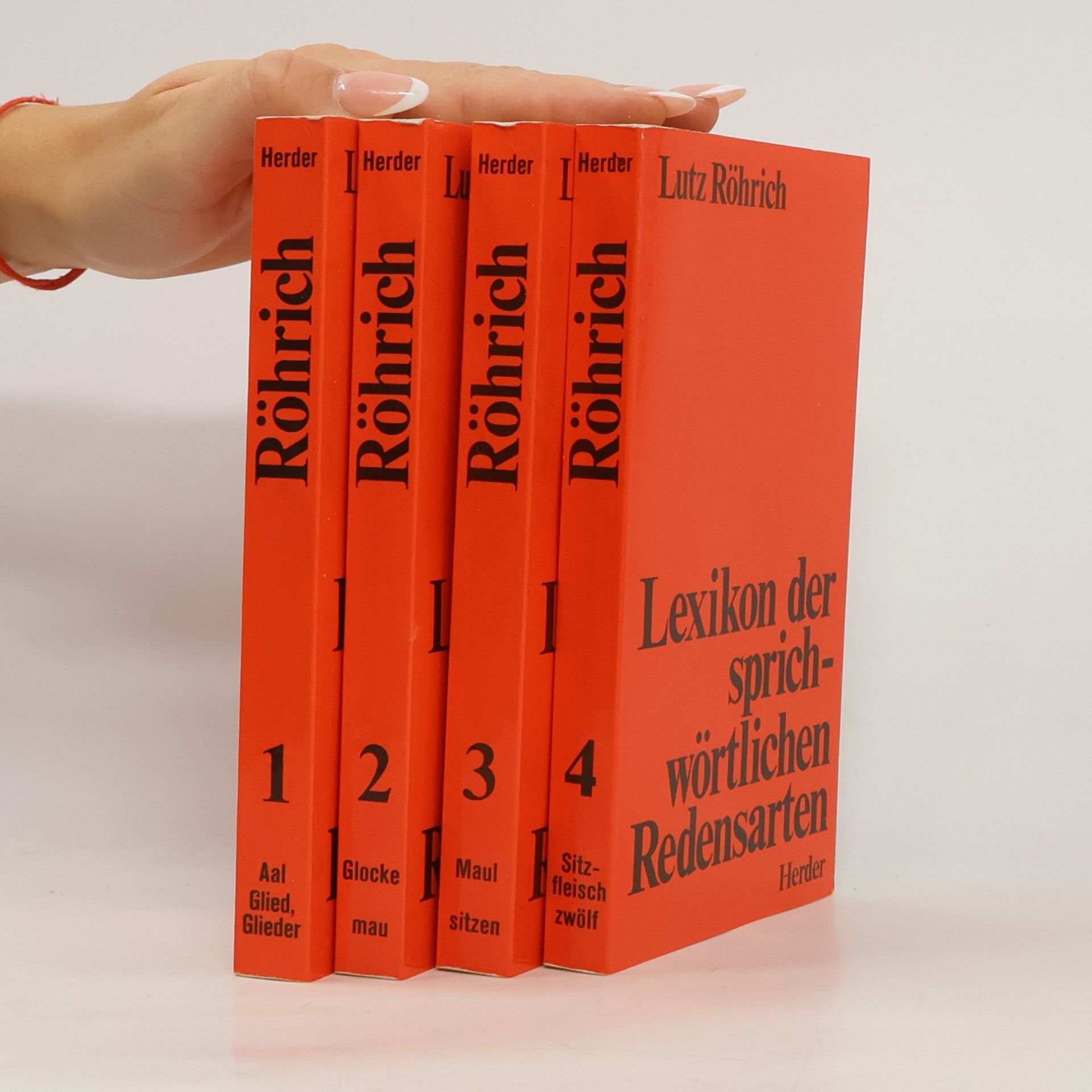 Lutz Röhrich Lexikon der sprichwörtlichen Redensarten 1-4