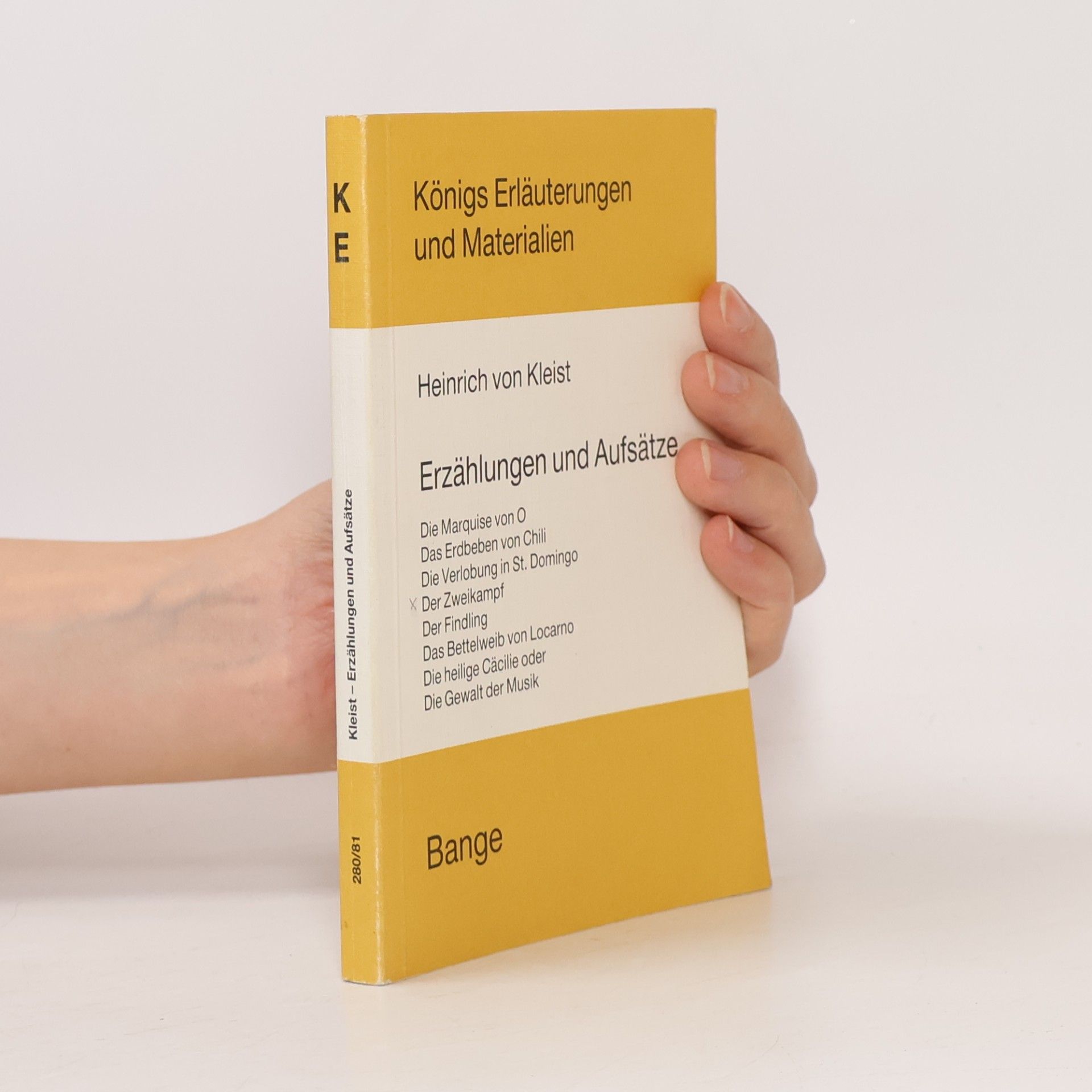Erläuterungen zu Heinrich von Kleist, Erzählungen und Aufsätze