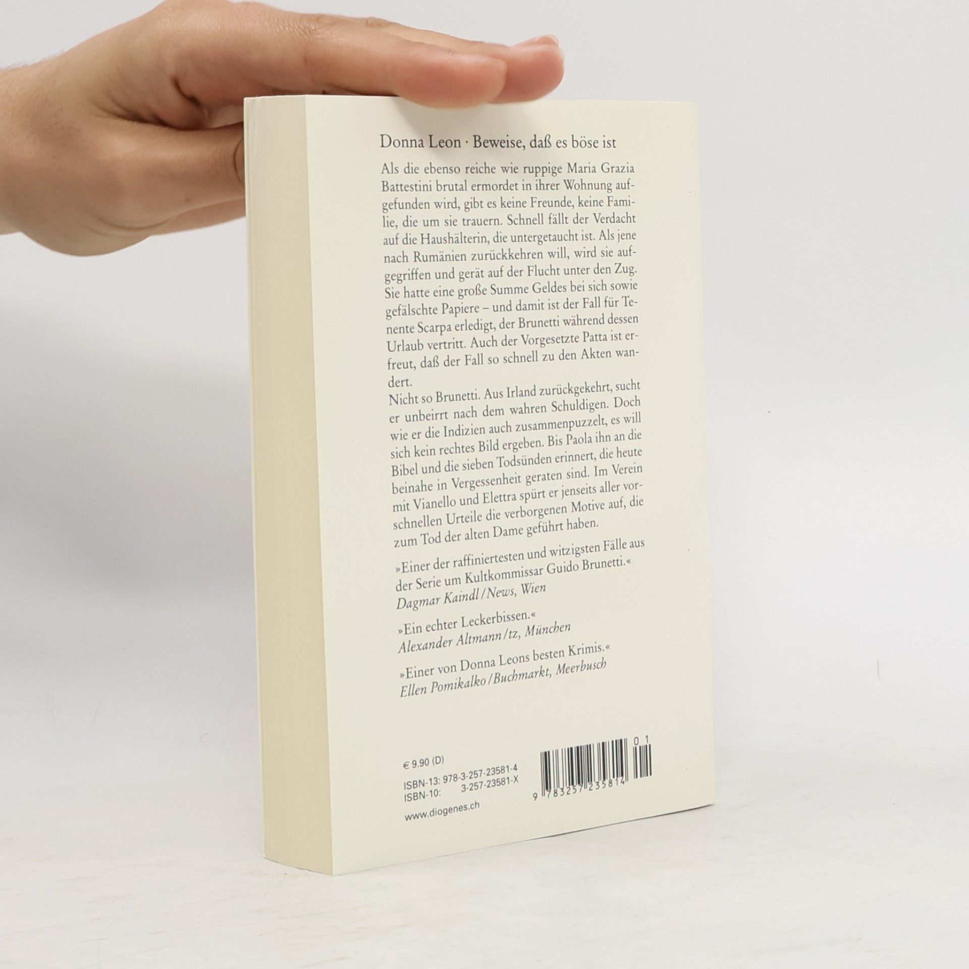 Donna Leon Beweise, daß es böse ist