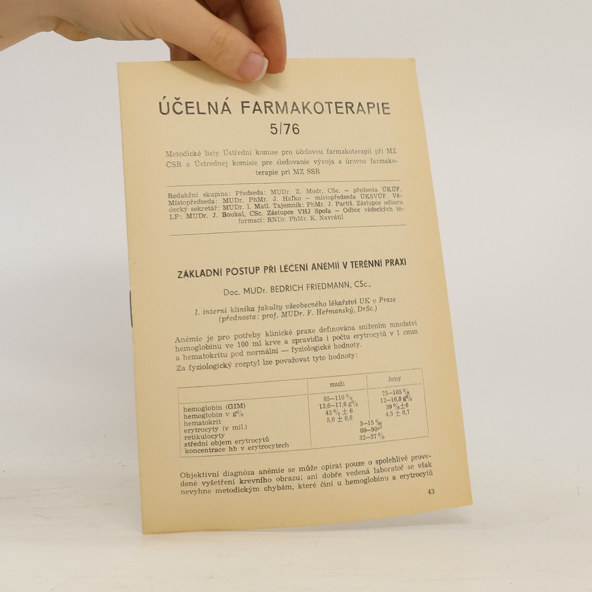 Bedřich Friedmann Účelná farmakoterapie 5/76