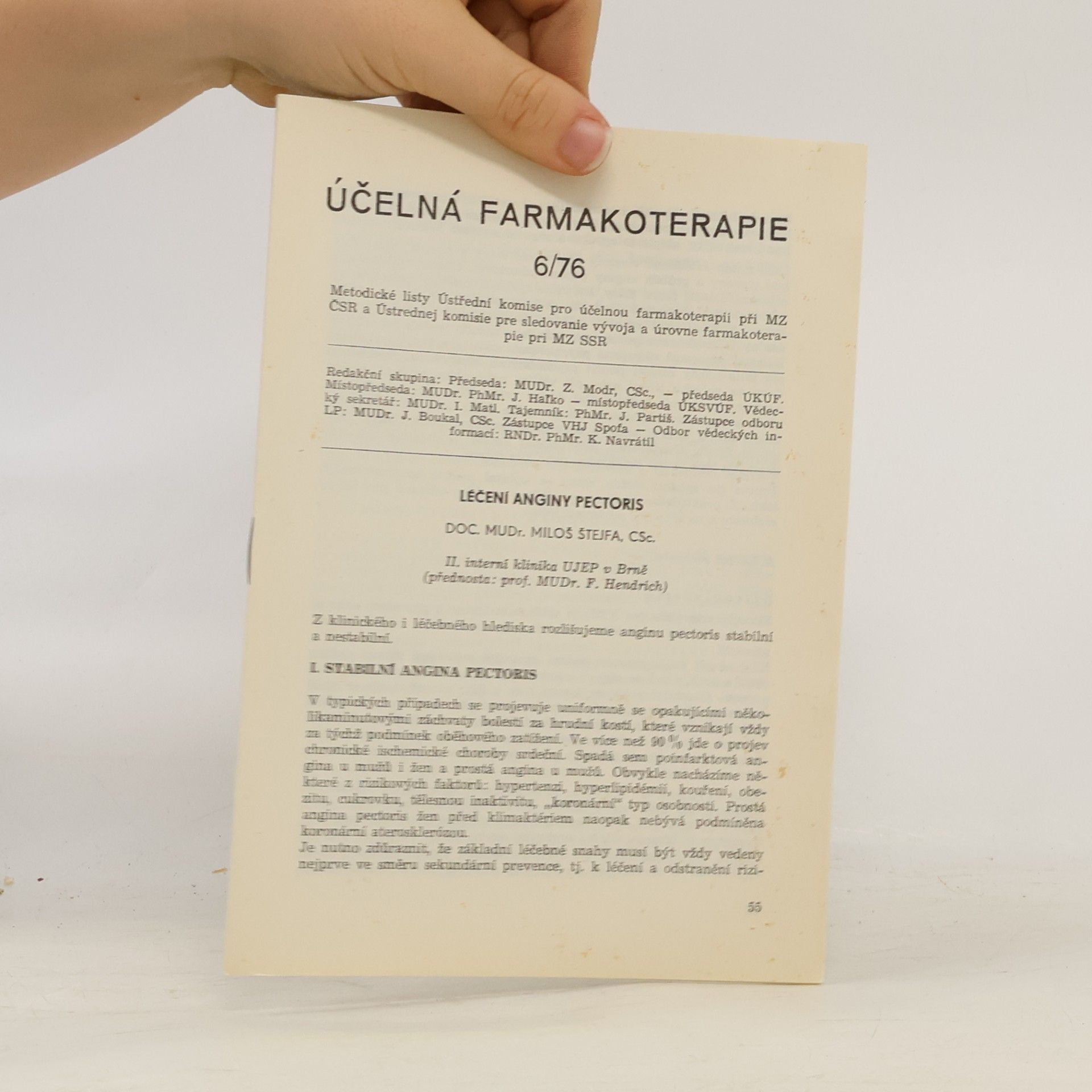 Miloš Štejfa Účelná farmakologie 6/76