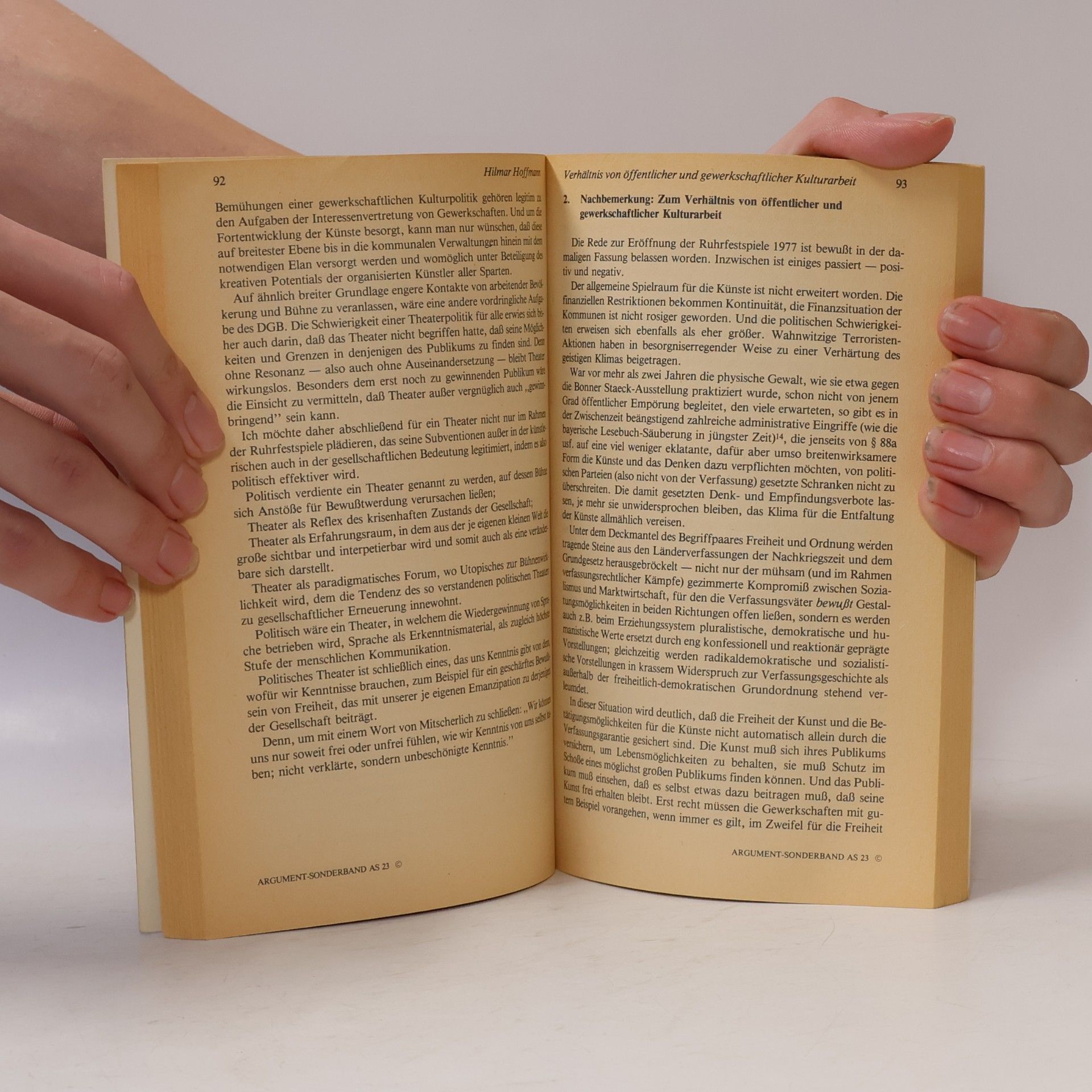 Autorenkollektiv Massen, Kultur, Politik AS 23