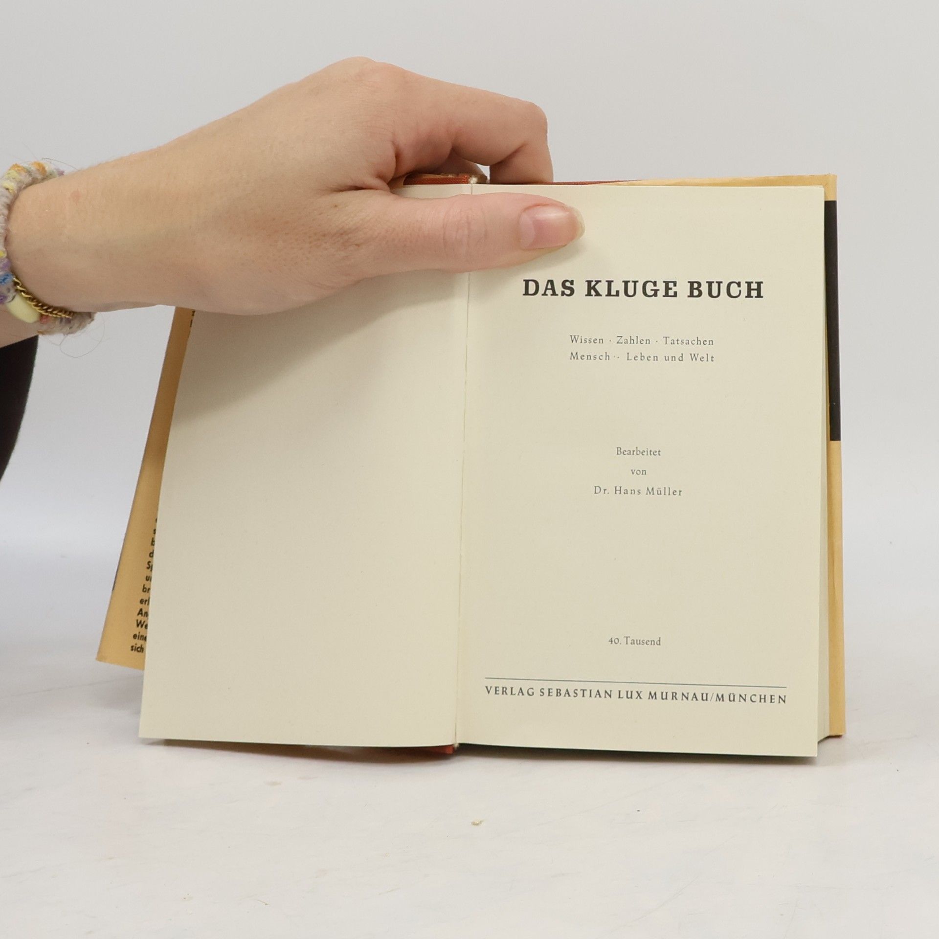Hans Müller Das Kluge Buch