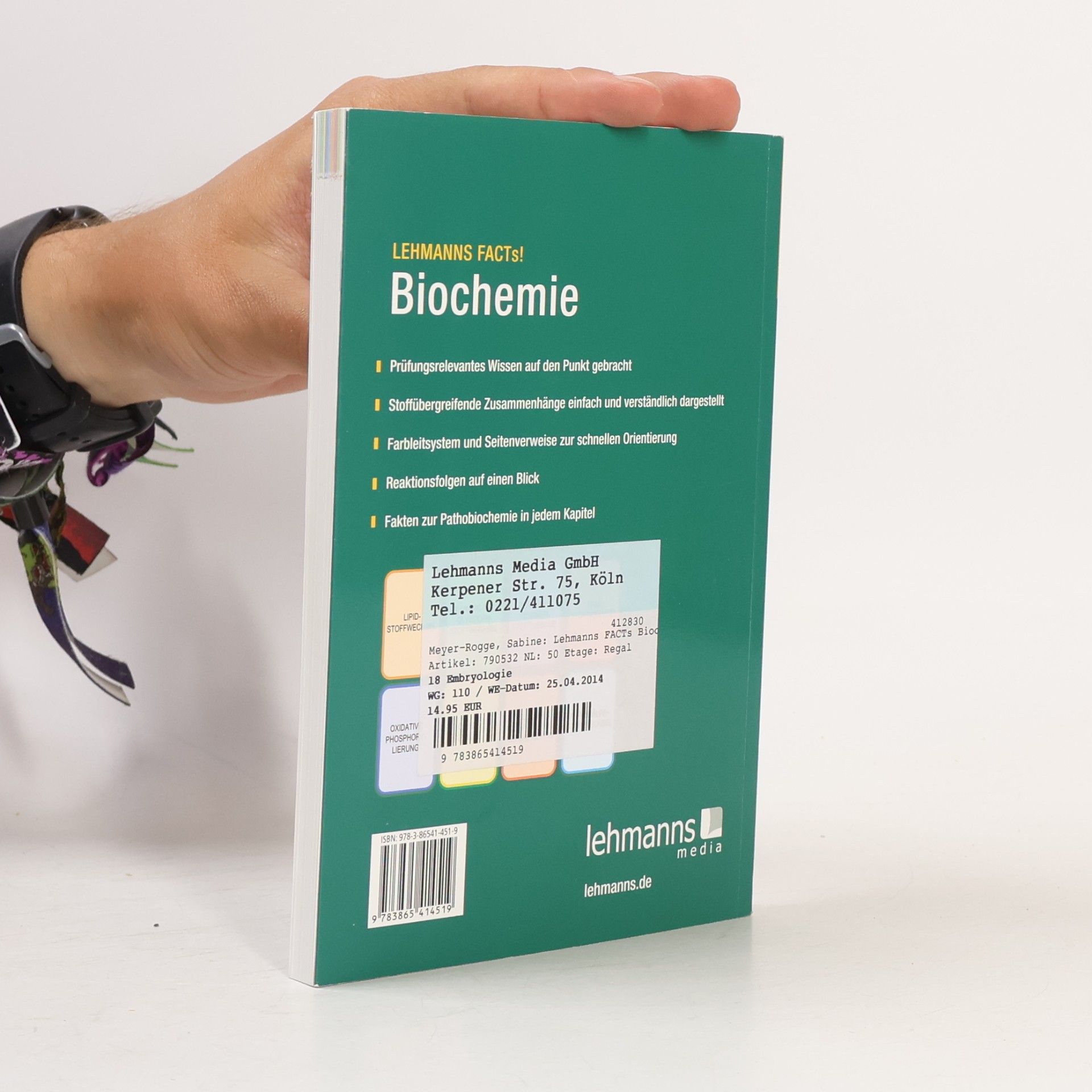 Sabine Meyer-Rogge Lehmanns FACTs!: Biochemie - 2. Auflage