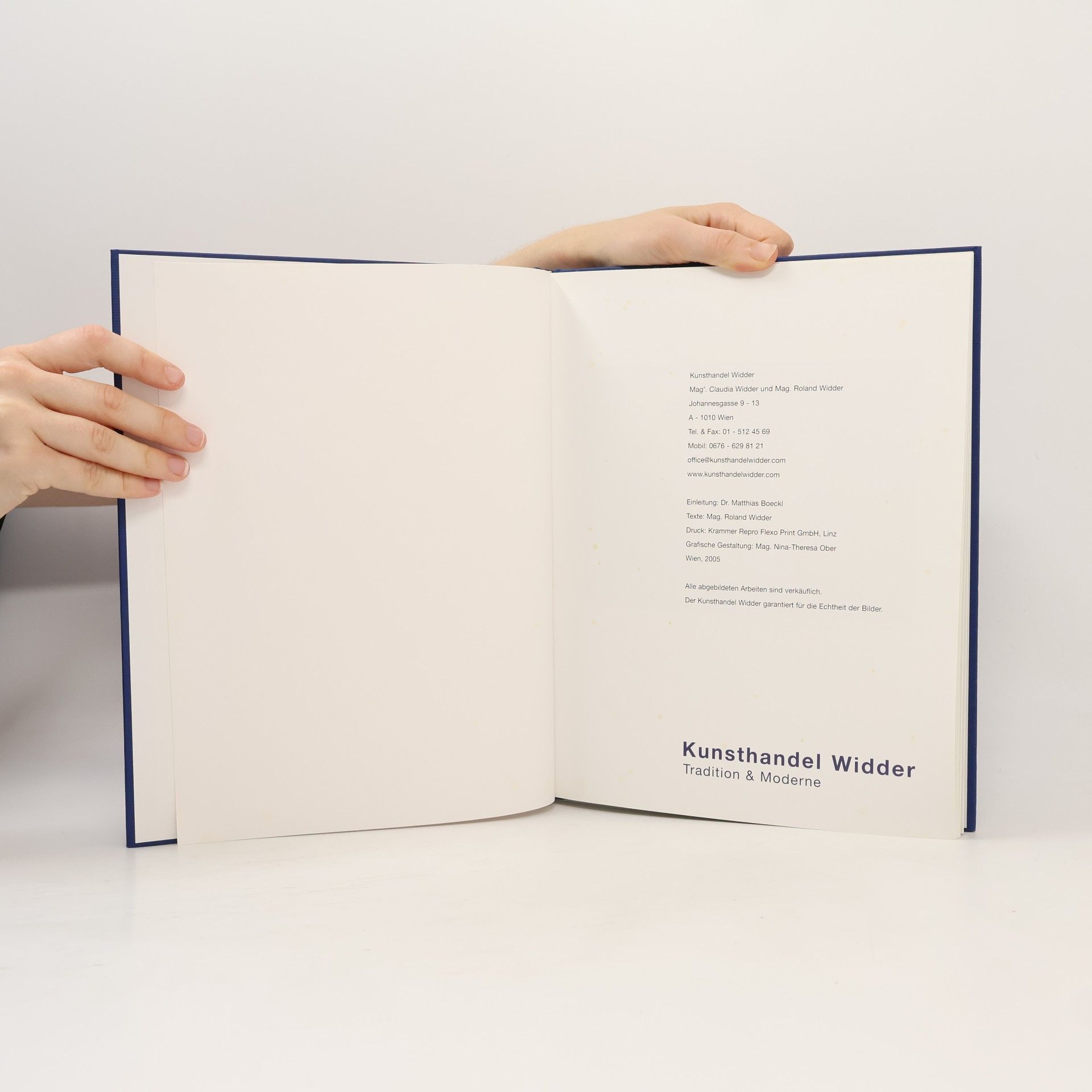 Various authors Kunsthandel Widder. Tradition & Moderne
