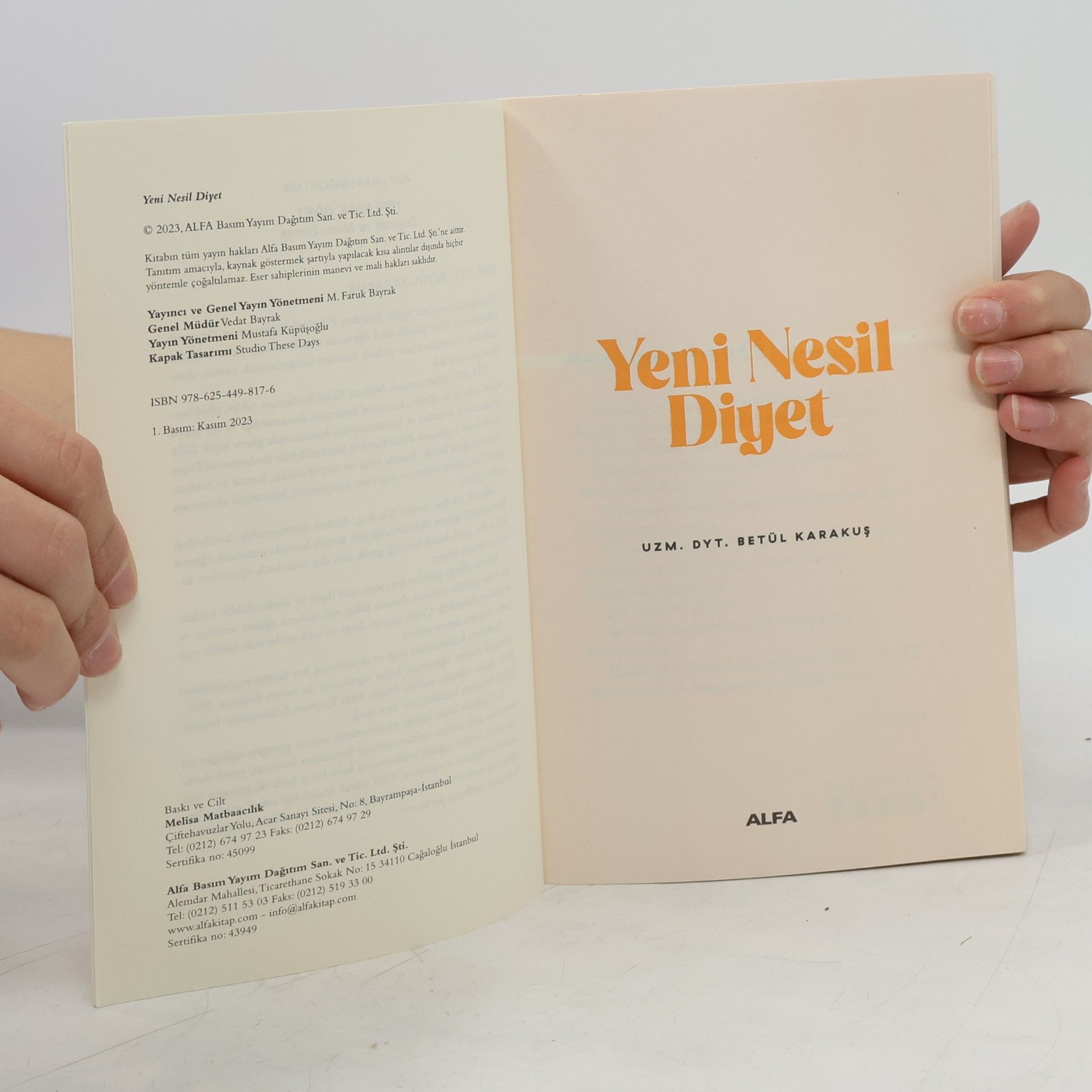 Betül Karakuş Yeni Nesil Diyet: Sürdürülebilir Beslenme Programınızı Oluşturma Rehberi
