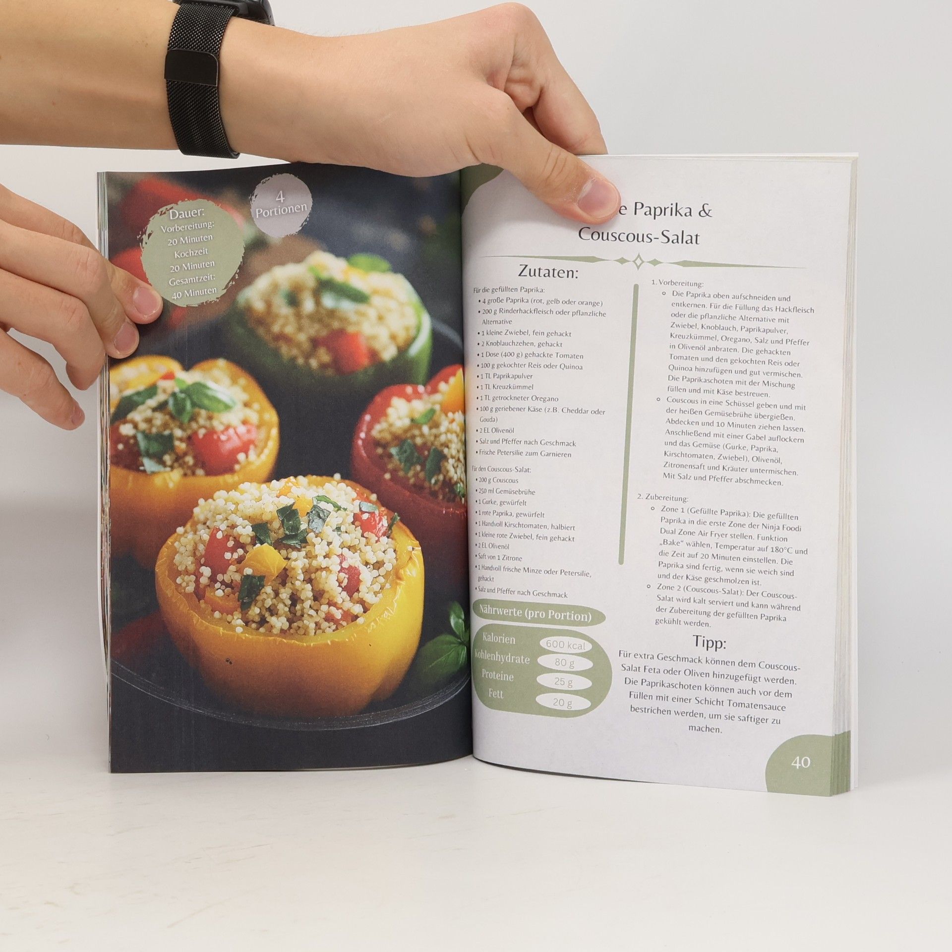 David Vatten Das ultimative Ninja Foodi Dual Zone Heißluftfritteusen Rezeptbuch