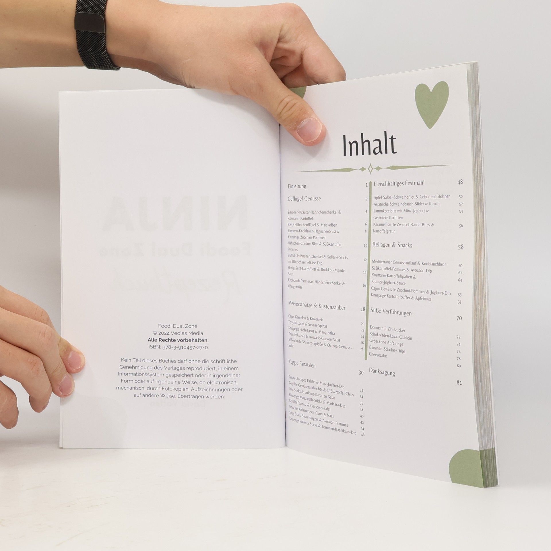 David Vatten Das ultimative Ninja Foodi Dual Zone Heißluftfritteusen Rezeptbuch
