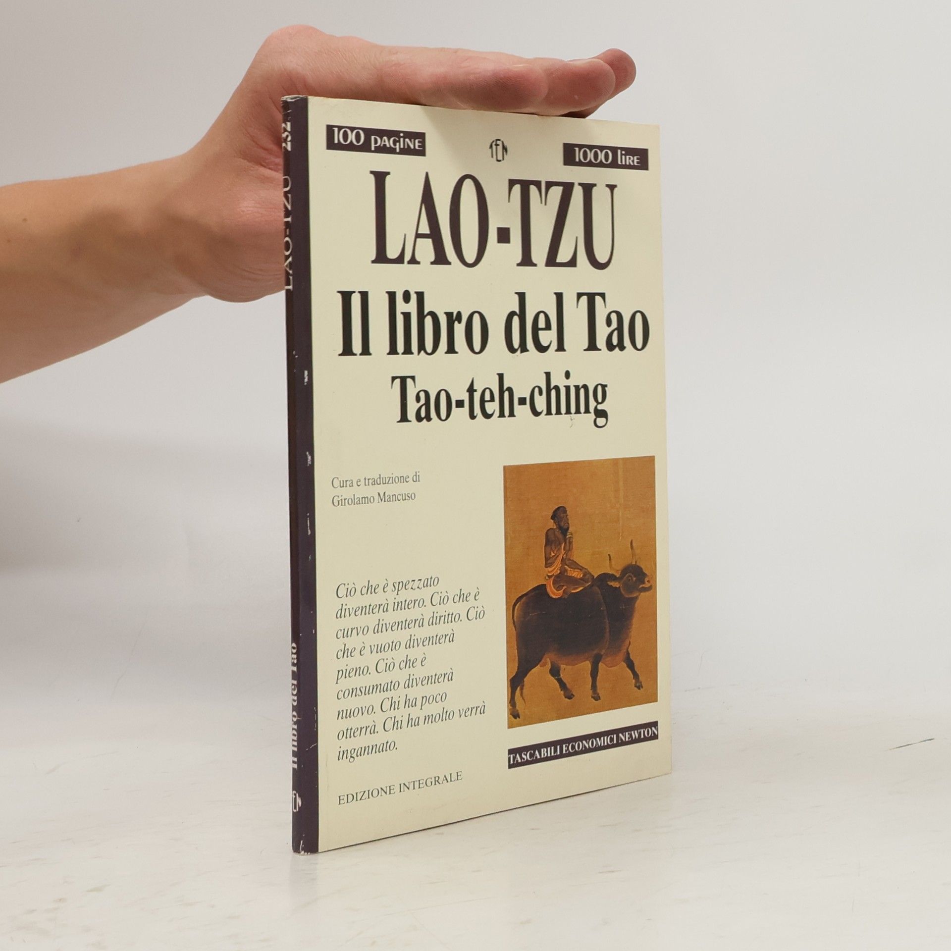 Lao Tzu Il libro del Tao. Tao-Teh-Ching