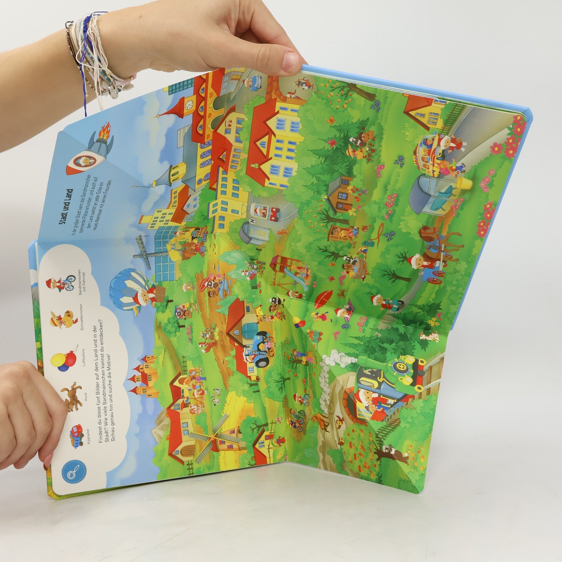 Various authors Trötsch Unser Sandmännchen Klapp-auf-Wimmelbuch Pappenbuch