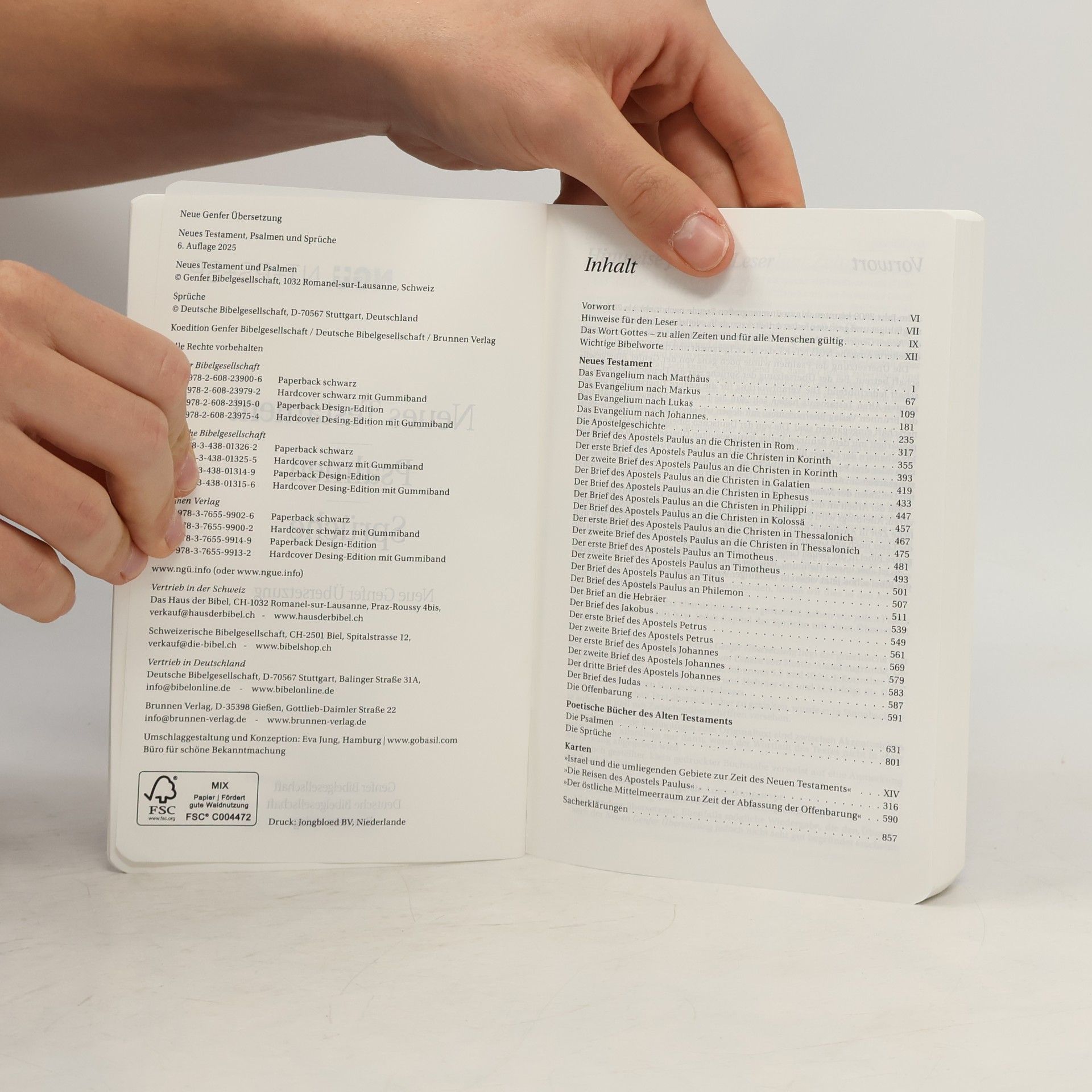 Autorenkollektiv Neue Genfer Übersetzung: Neues Testament, Psalmen und Sprüche