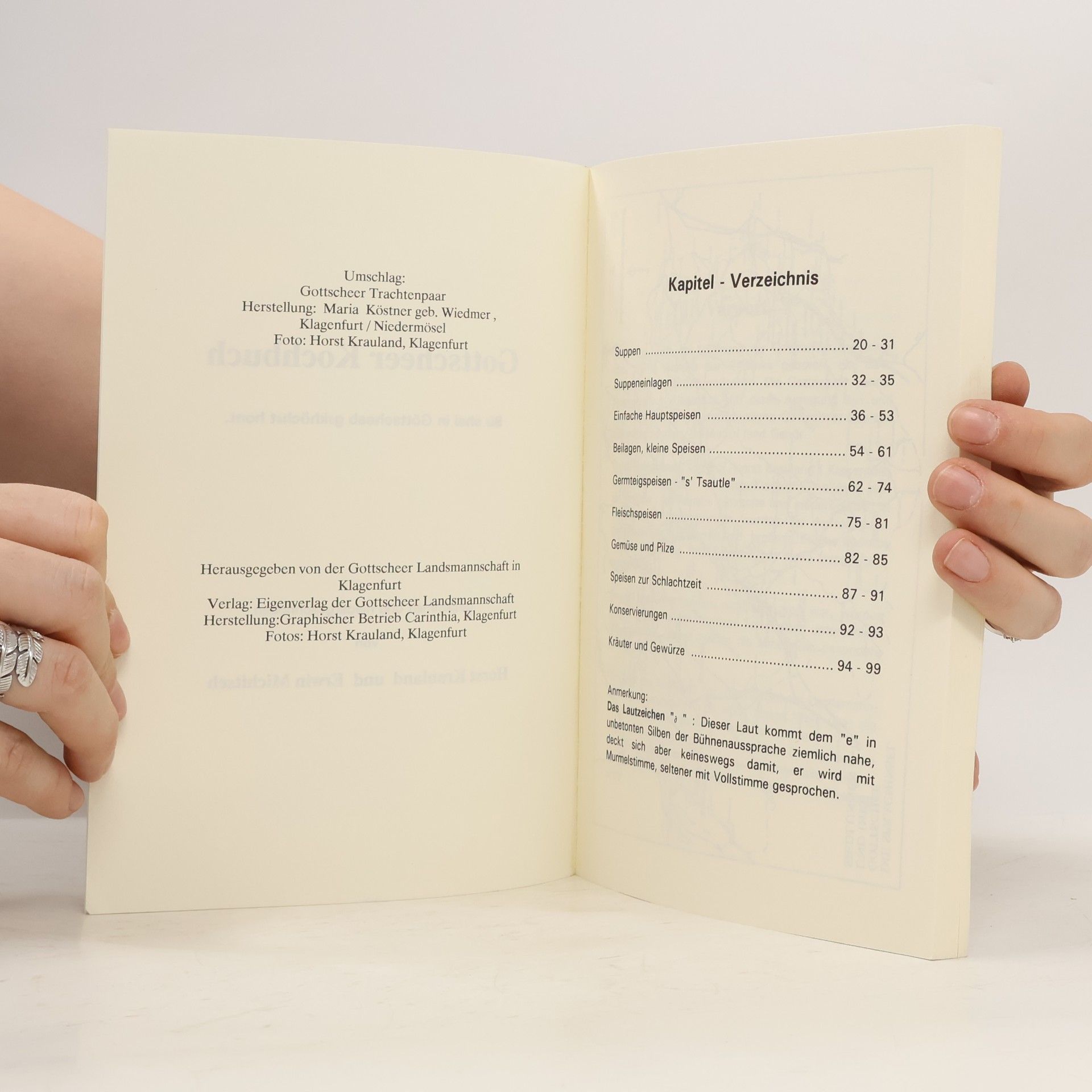 Horst Krauland Gottscheer Kochbuch
