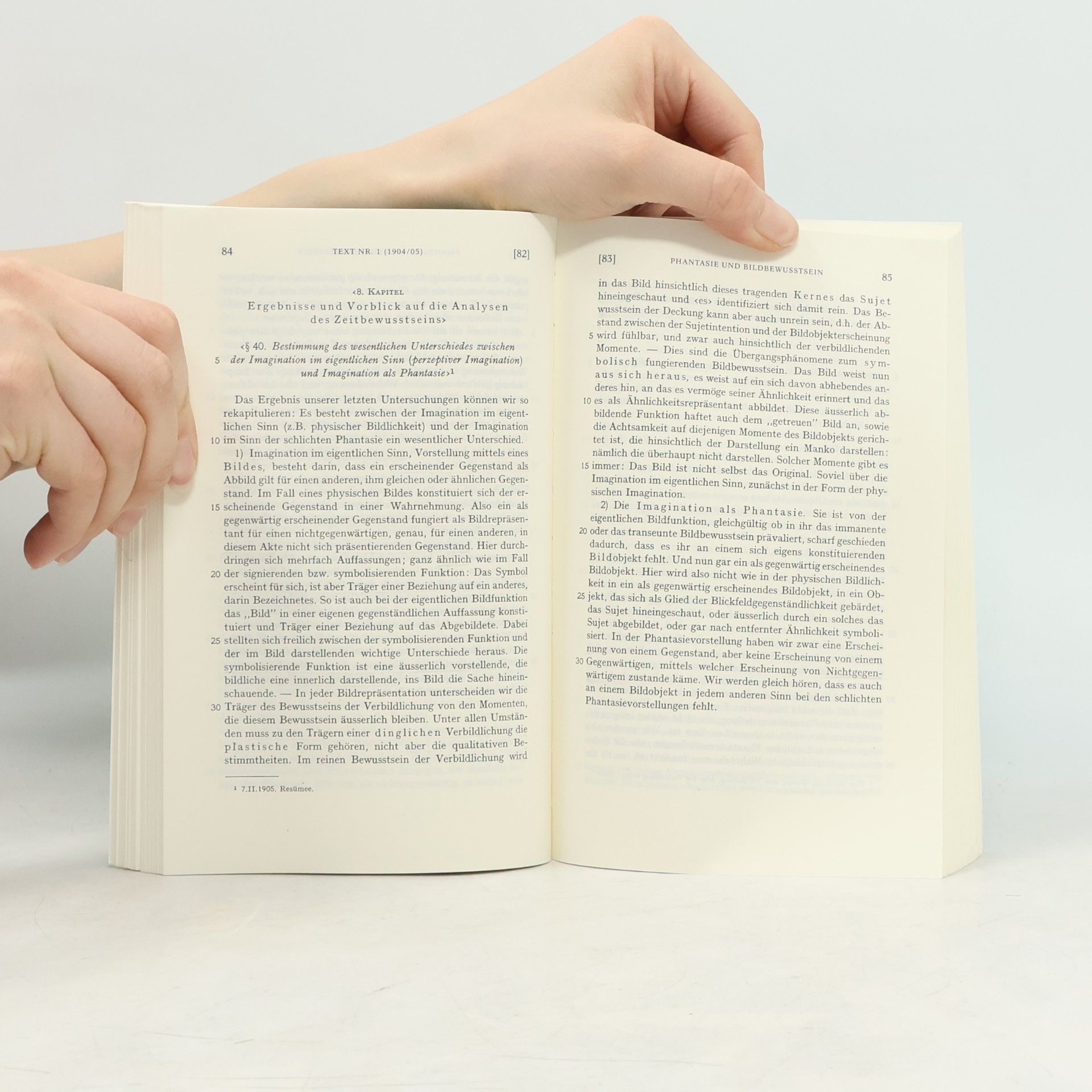 Edmund Husserl Phantasie und Bildbewußtsein