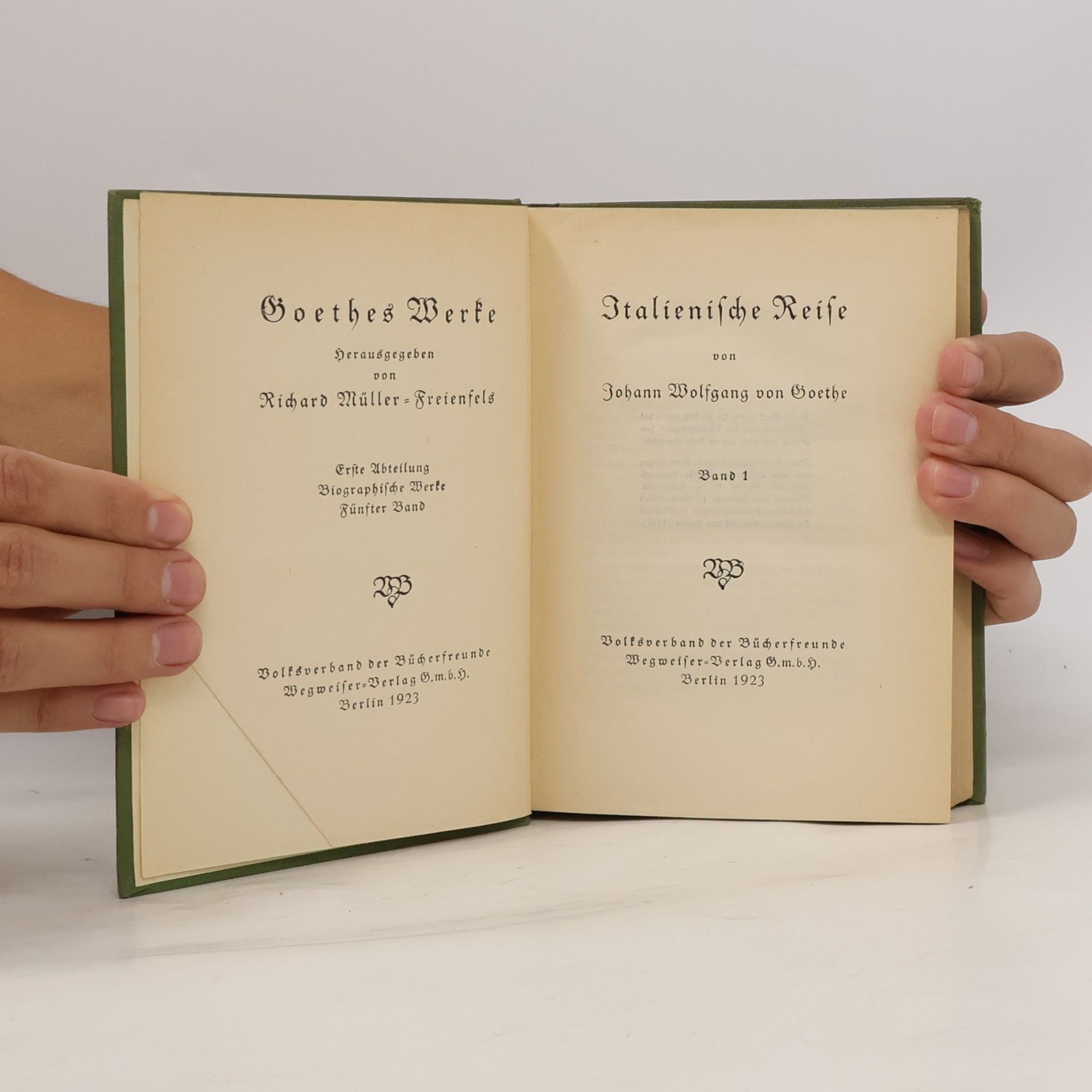 Johann Wolfgang von Goethe Italienische Reise 1